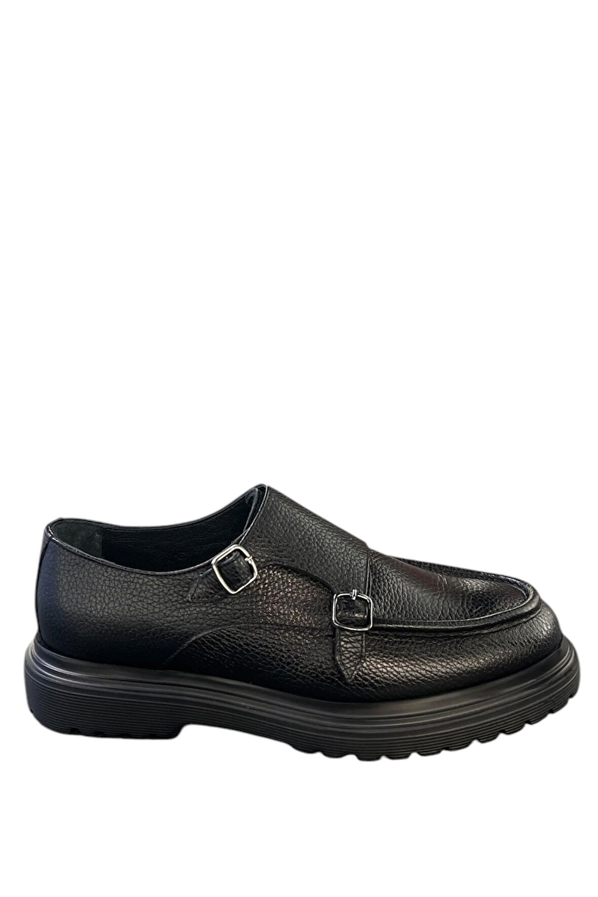 LFR-P1616 FLOTHER ÇİFT TOKALI MERDANE AYAKKABI Siyah
