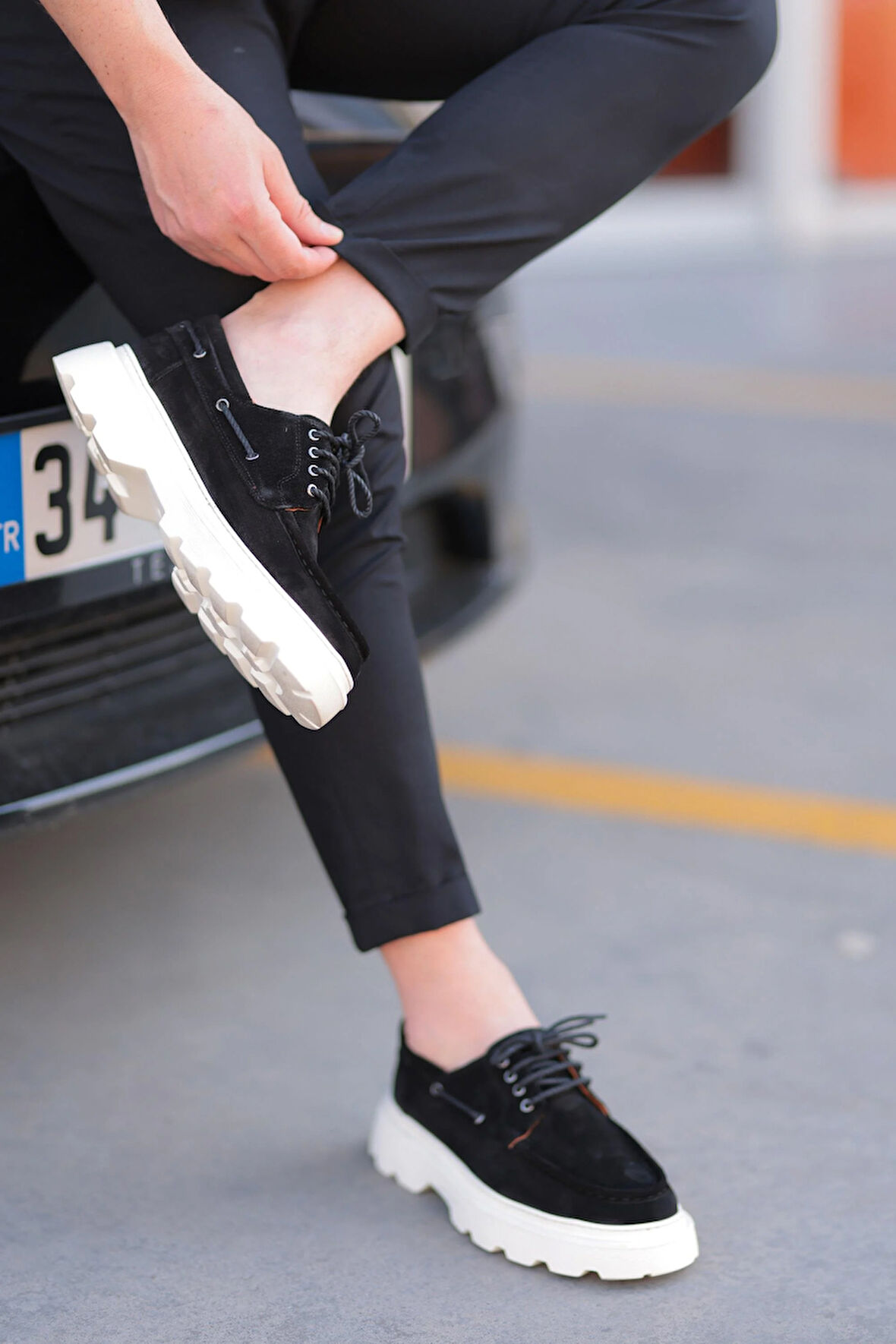 LFR-F069 SUET MERDANE AYAKKABI Siyah