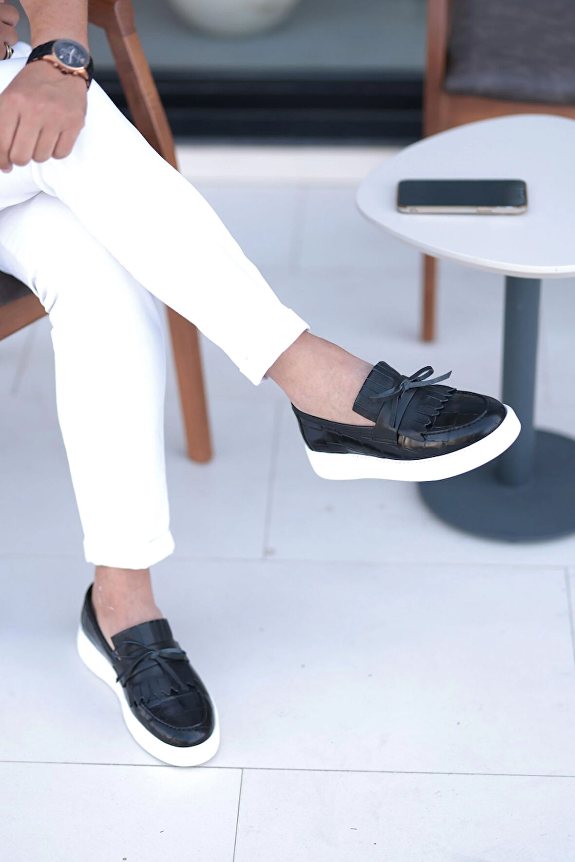 LFR-A5555 KROKO OLIVER AYAKKABI Siyah