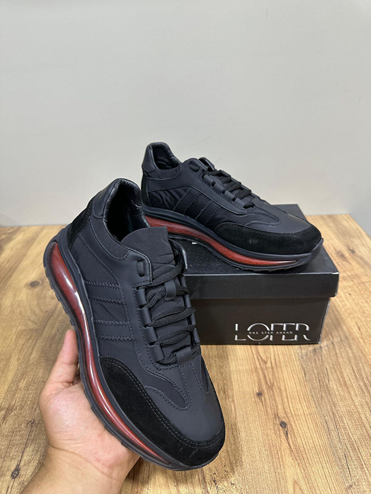 LFR-M2216 DERI MERDANE AYAKKABI Siyah