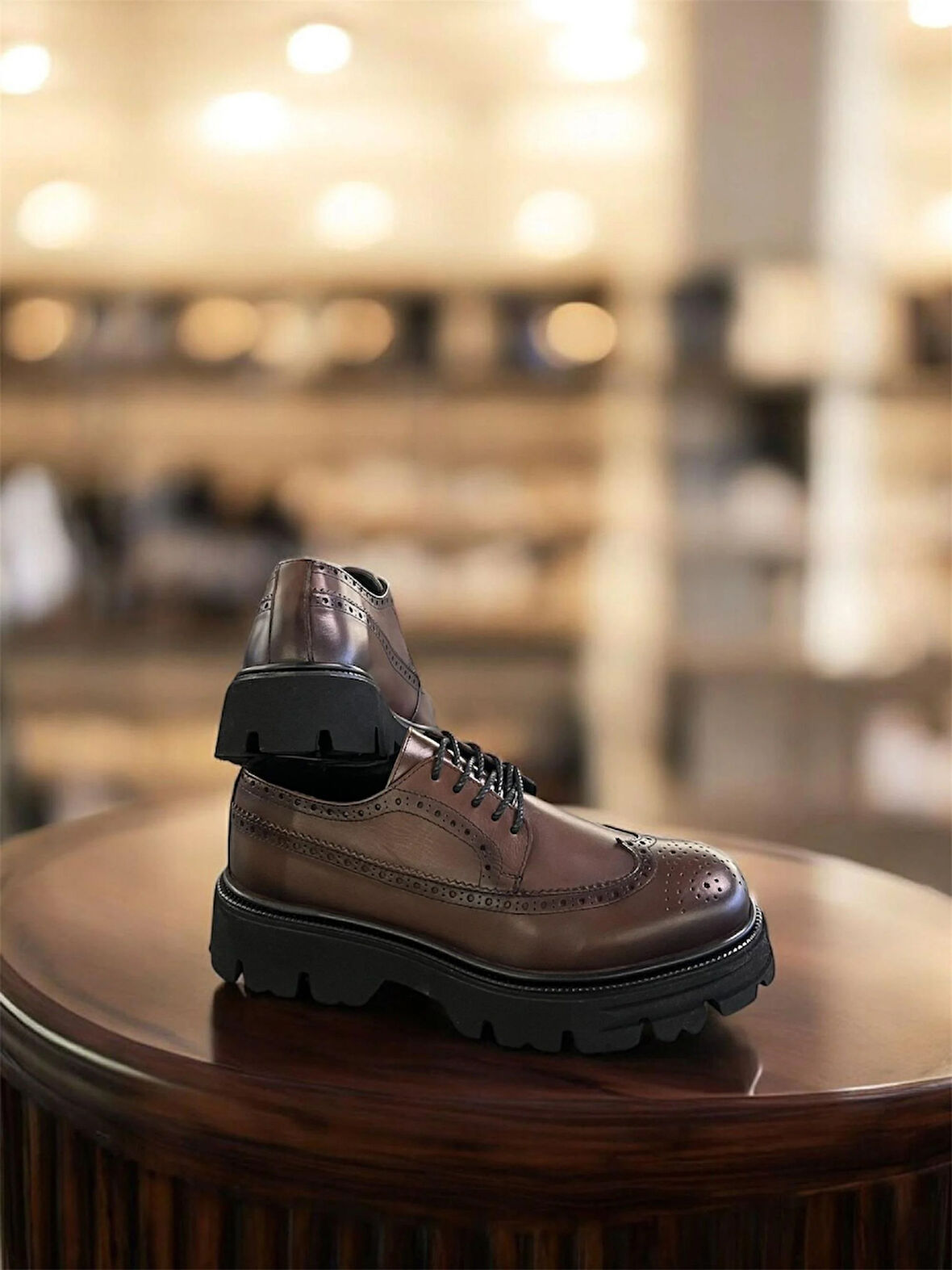 LFR-F110 DERI MERDANE AYAKKABI Kahve