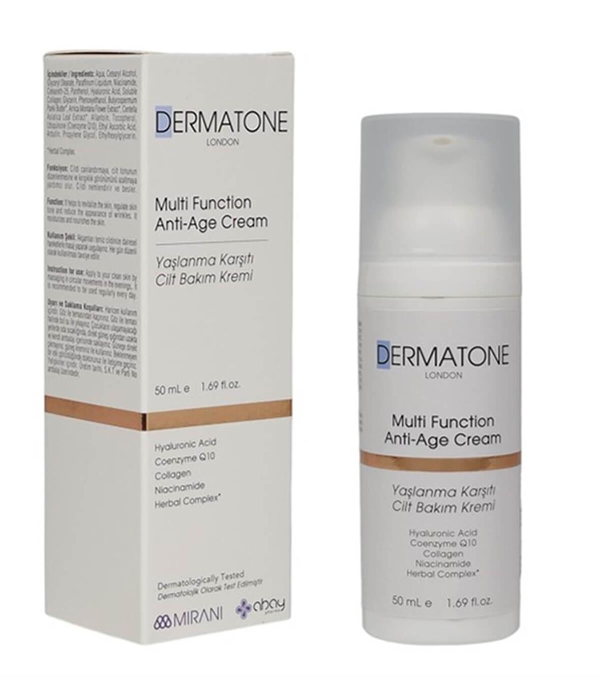 Dermatone Yaşlanma Karşıtı Hyalüronik Asit 30 Yaş + Gece-Gündüz Yüz ve Boyun Kremi 50 ml 