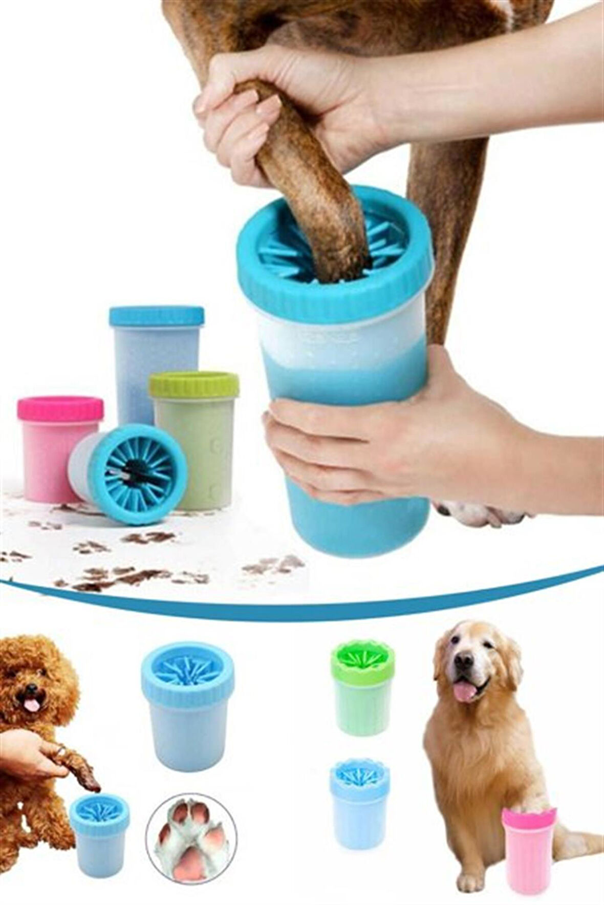 Ofüm Silikon Uçlu Köpek Pati Yıkama Aparatı 9*12 cm