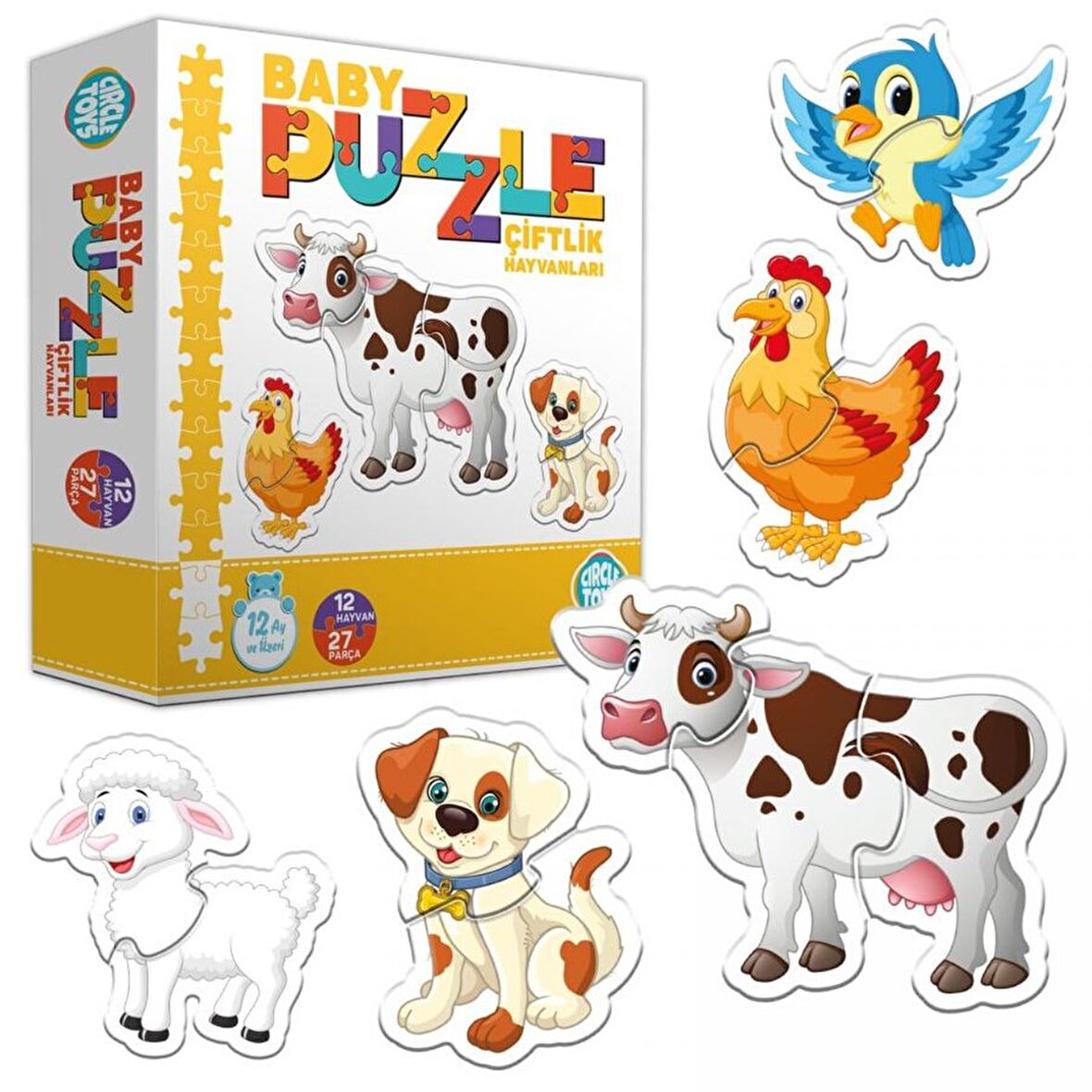  Baby Puzzle Çiftlik Hayvanları