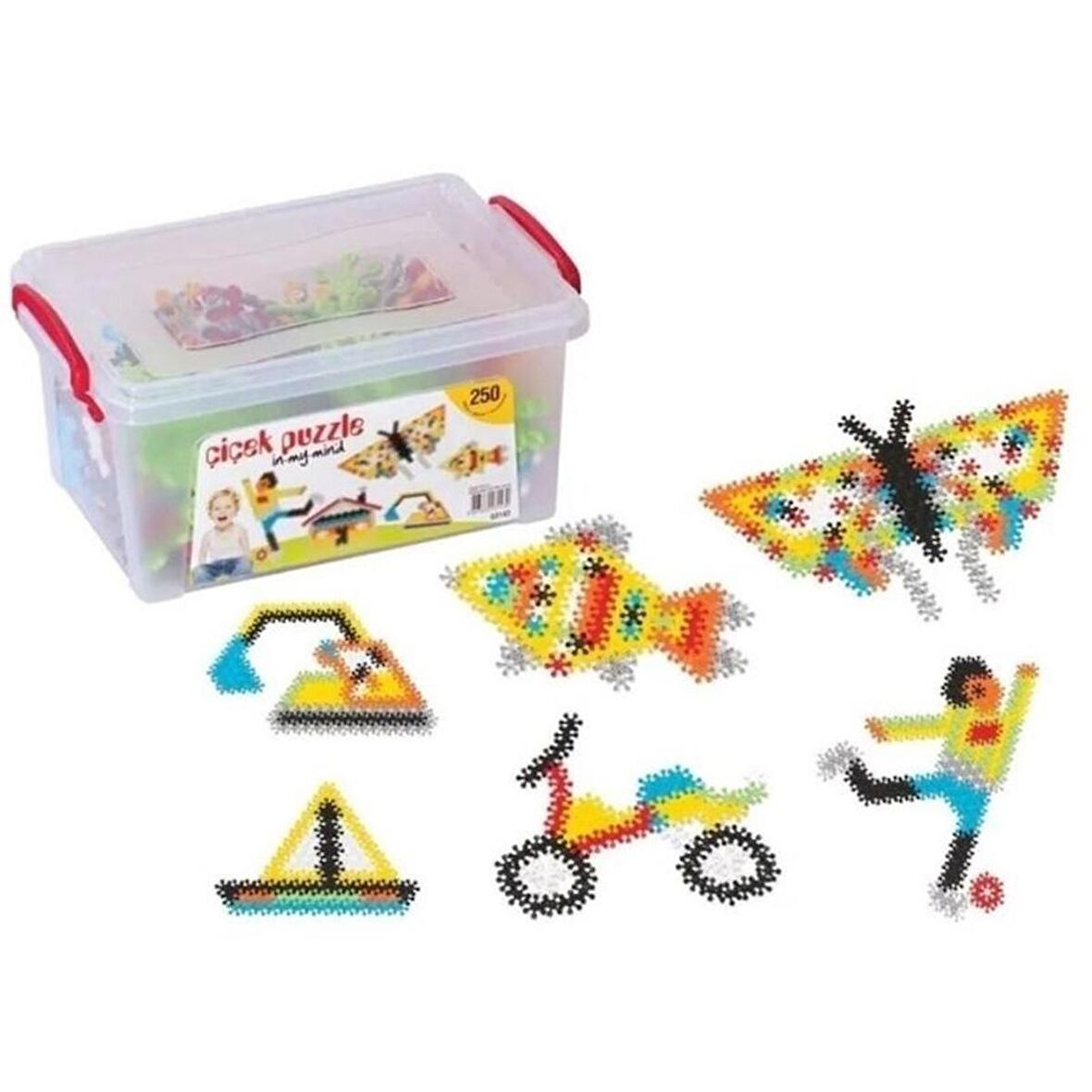 Çıçek Puzzle Küçük Kutu / 250 Parça Set