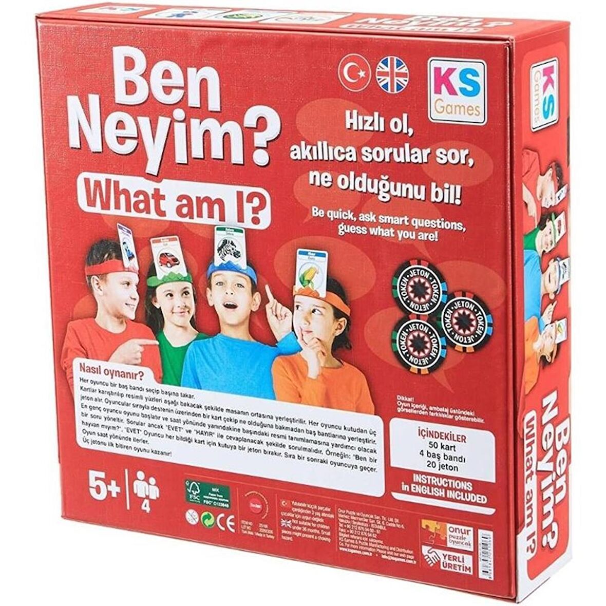 Ben Neyim Kutulu Eğitici Tahmin Ve Akıl Oyunu