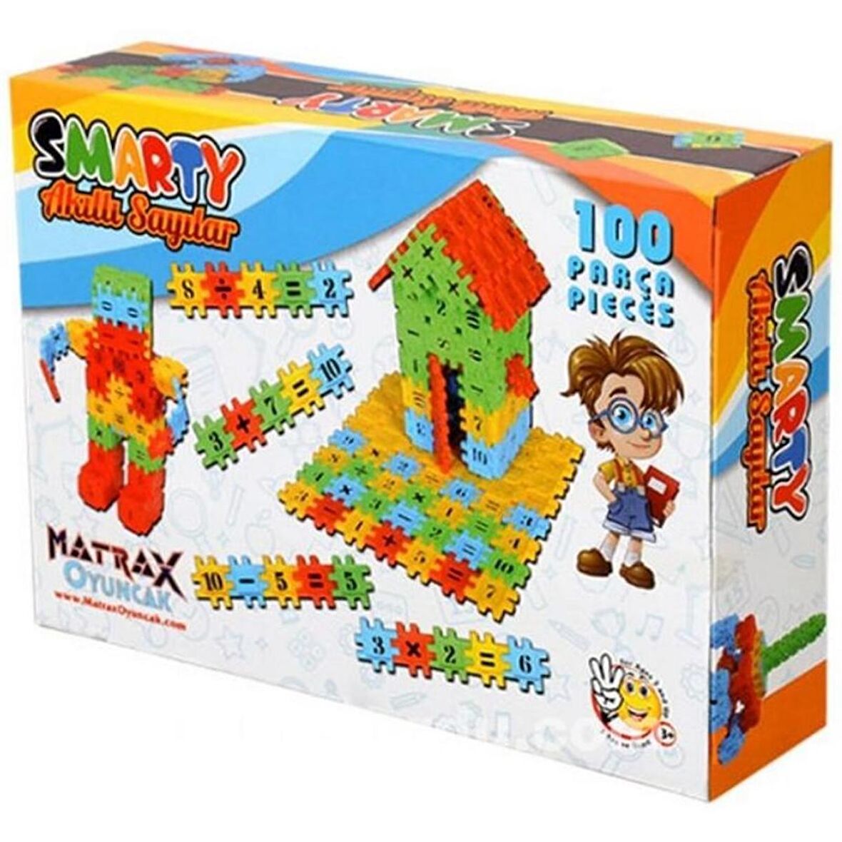Matrax Smarty - Akıllı Sayılar Eğitici Blok Oyunu 100 Prç
