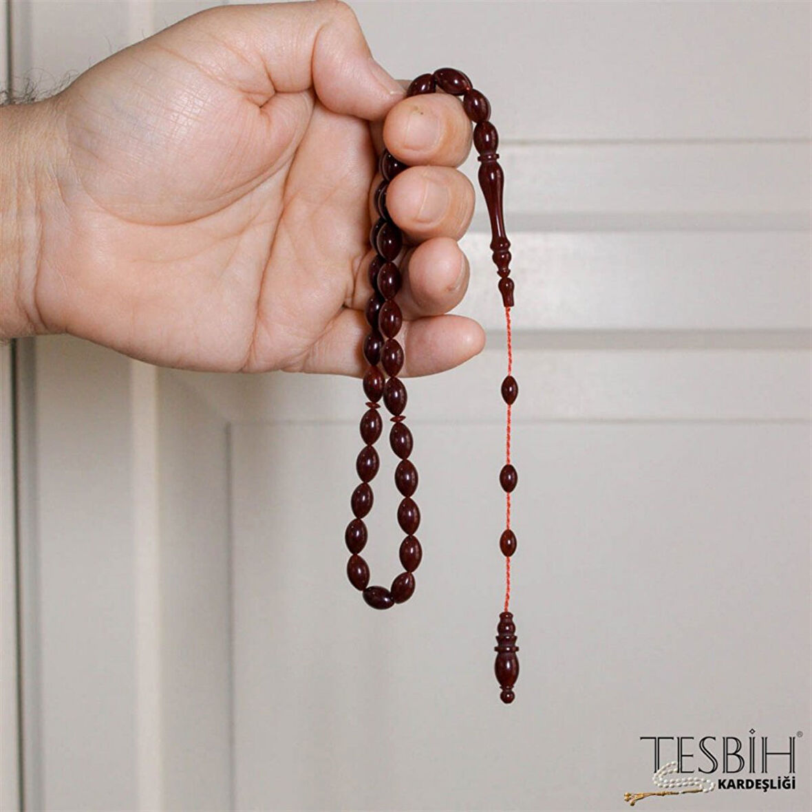Beyzi Kesim Osmanlı Sistemli Abdullah Öner Atölyesi Sıkma Kehribar Tesbih tsb0219