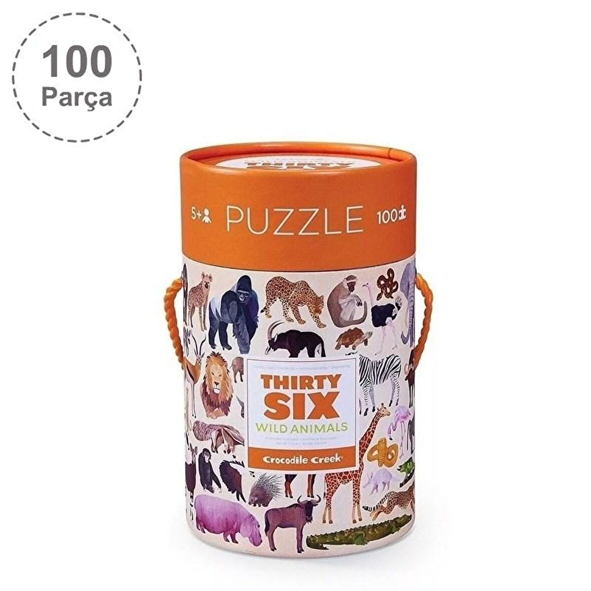 Puzzle - 100 Parça - Vahşi Hayvanlar