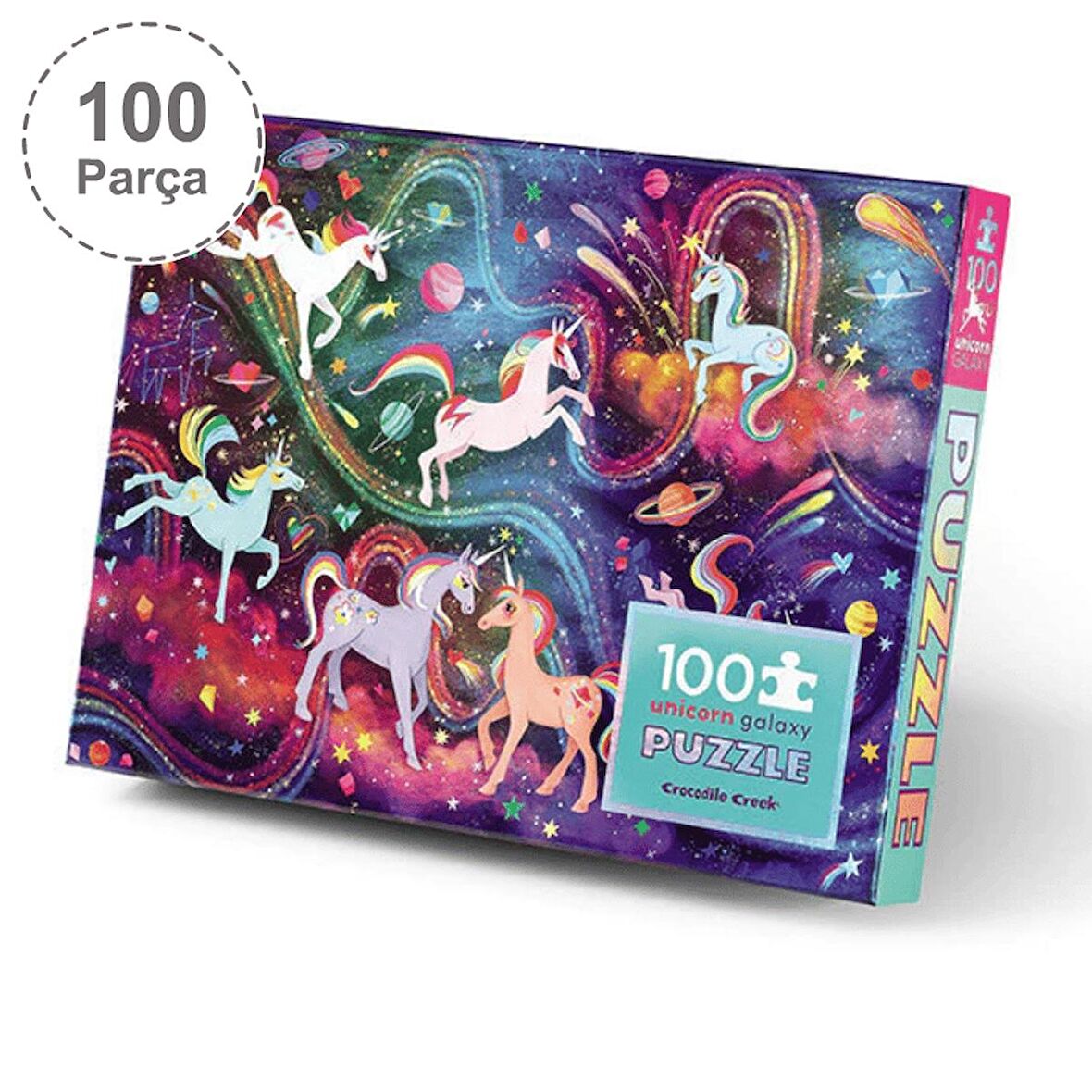 Unicorn Galaksi 5+ Yaş Büyük Boy Puzzle 100 Parça