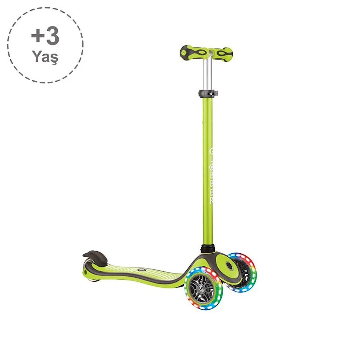 Globber Primo Plus Işıklı Scooter - Yeşil