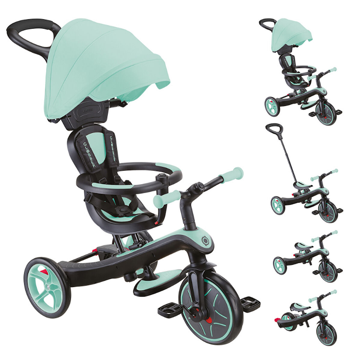 Globber Explorer 4in1 Trike Bisiklet - Mint Yeşili