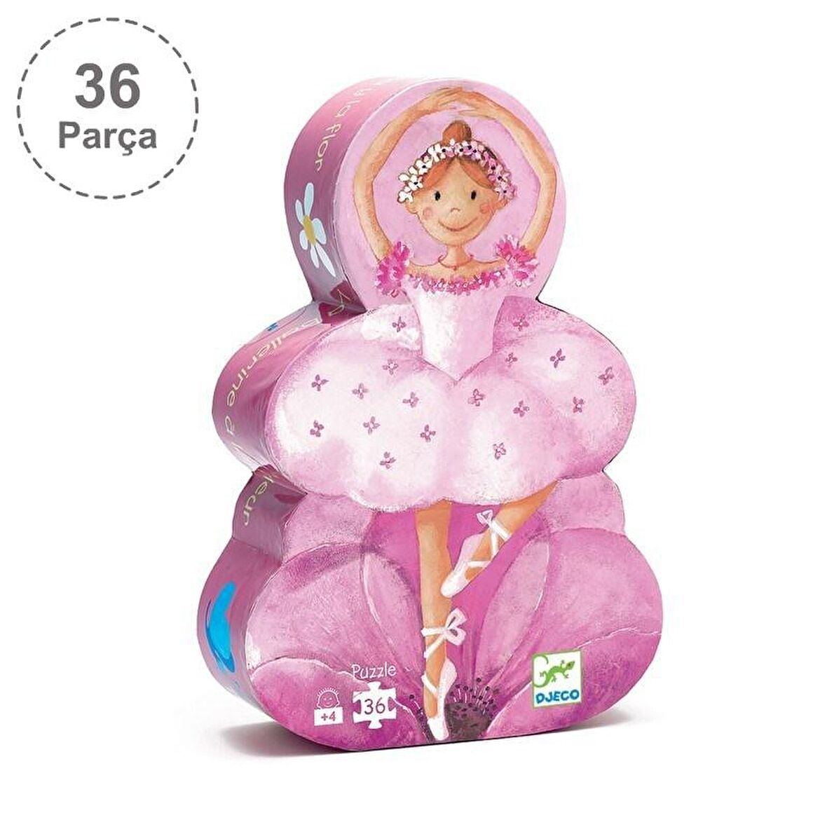 Djeco Dekoratif Puzzle 36 Parça - The Ballerina With The Flower