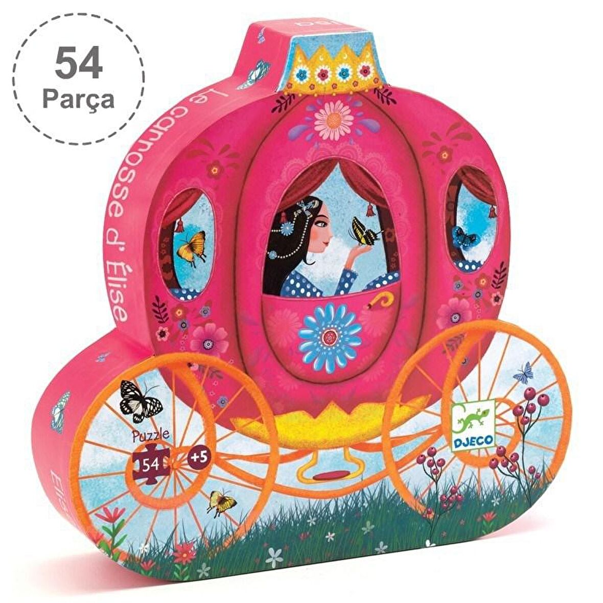 Djeco Dekoratif Puzzle 54 Parça - Elise's Carriage