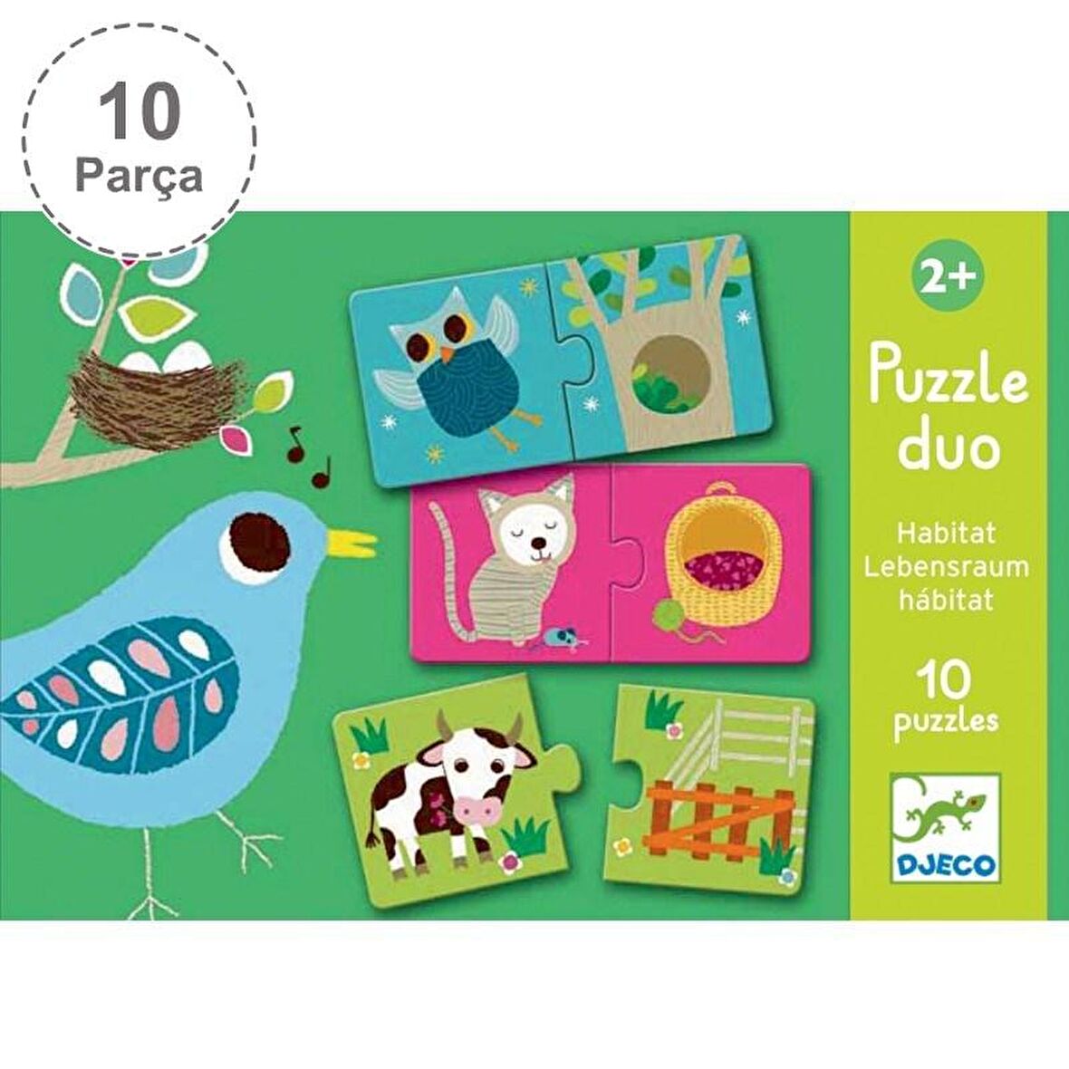 Djeco İkili Puzzle - Duo Habitat