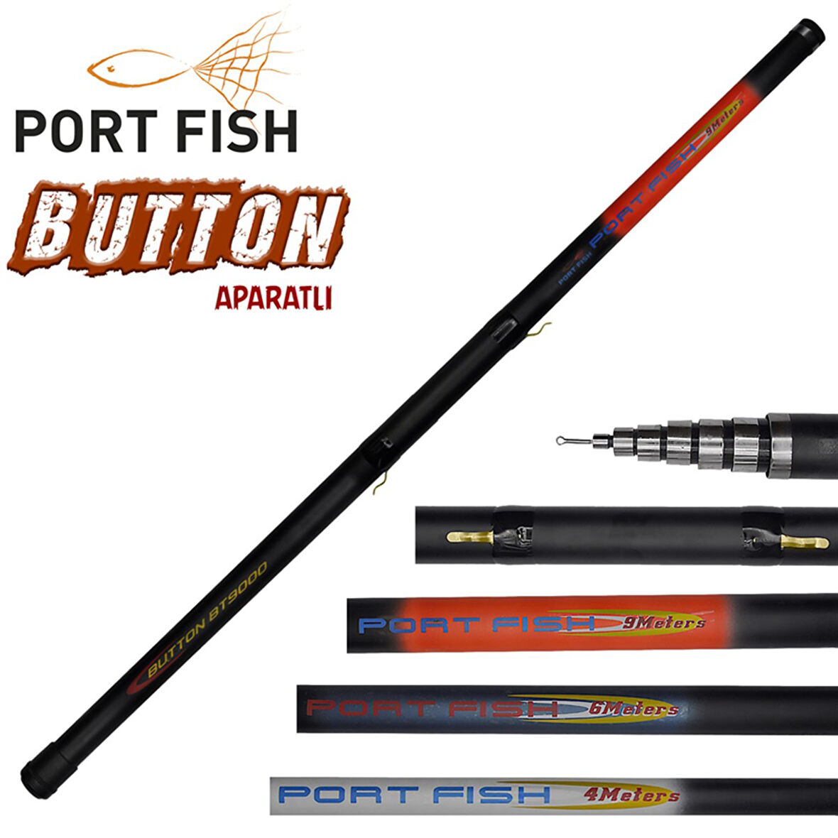 Portfish Button Aparatlı Göl Kamışı 500 cm