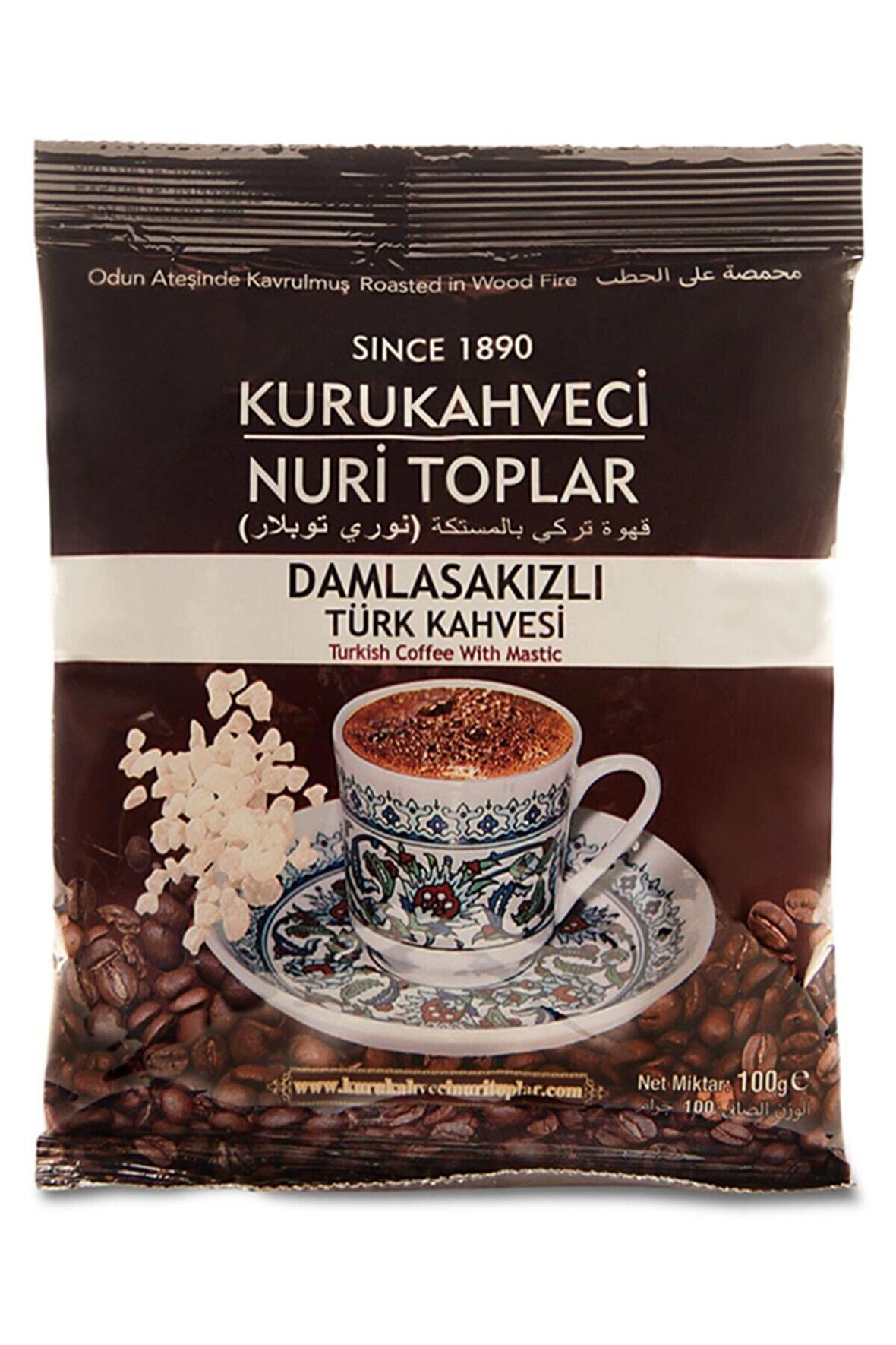 Nuri Toplar Türk Kahvesi Damla Sakızlı 100 gr