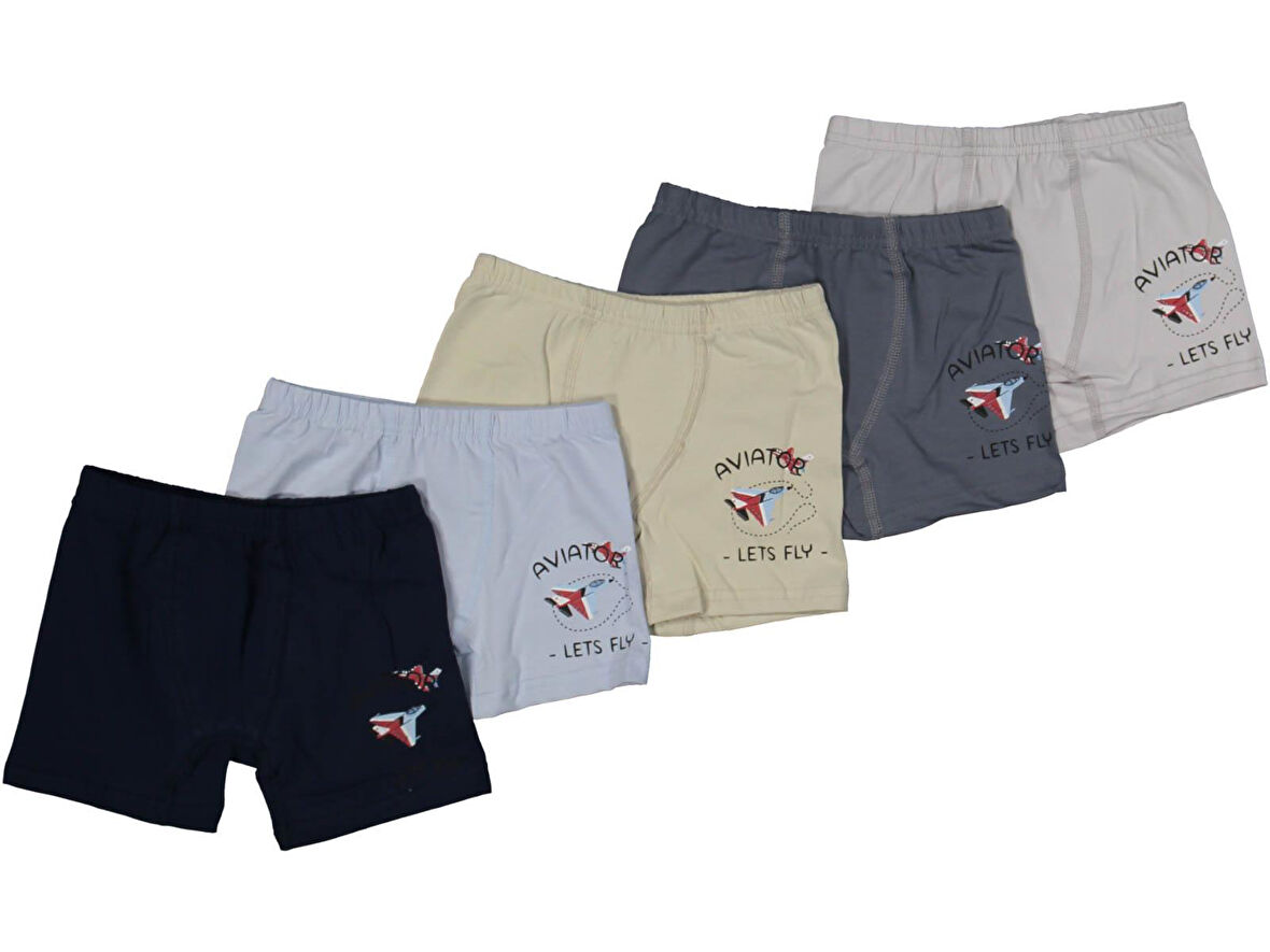 ERKEK 6/7  YAŞ KARIŞIK BASKILI BOXER