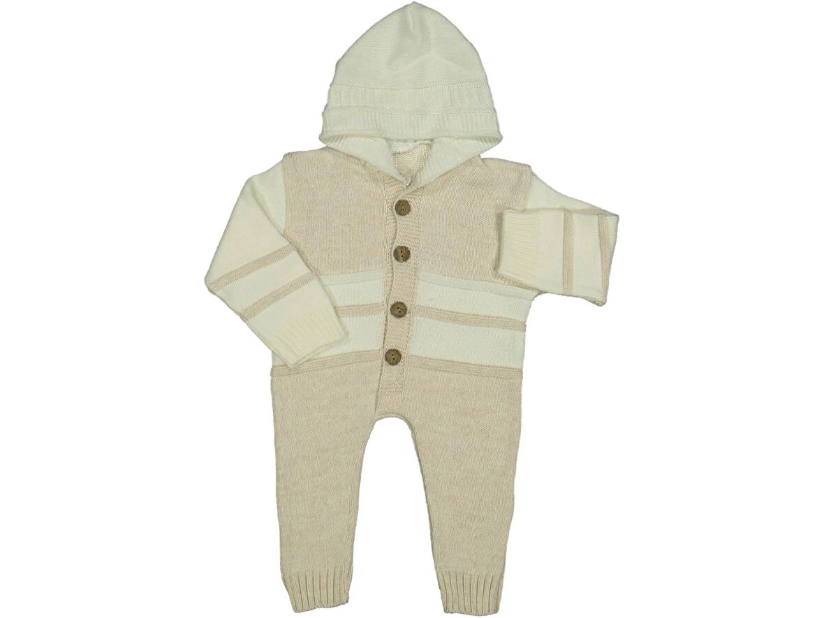 UNISEX 6/18 AY 3 LİNKSLİ KAPŞONLU TRİKO TULUM