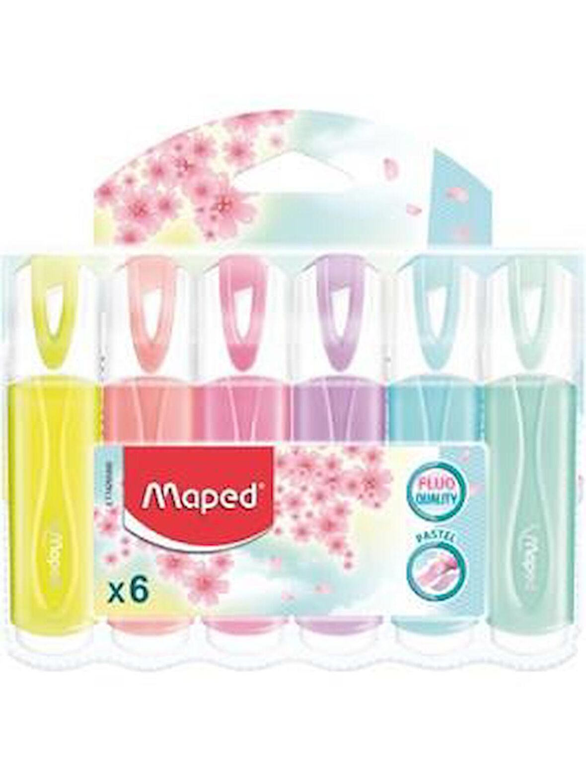 Maped Fosforlu Kalem Pastel Renk 6'Lı