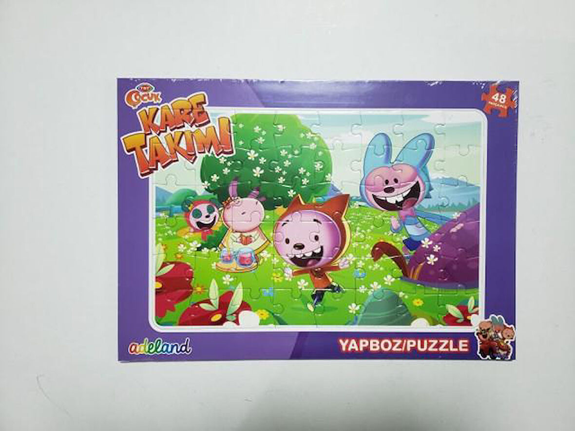 Adeland Trt Çocuk Kare Takımı 48 Parça Yapboz (Puzzle)