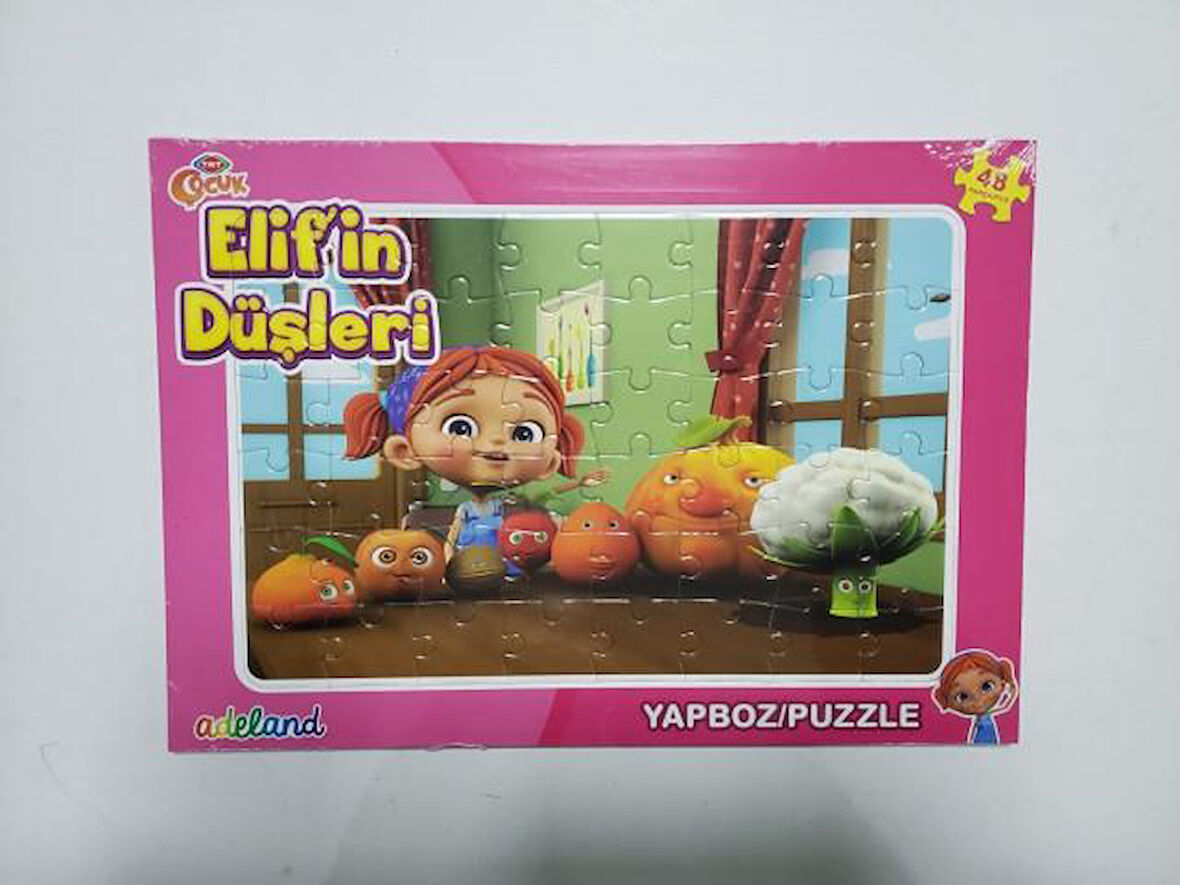 Adeland Trt Çocuk Elif'in Düşleri 48 Parça Yapboz (Puzzle)