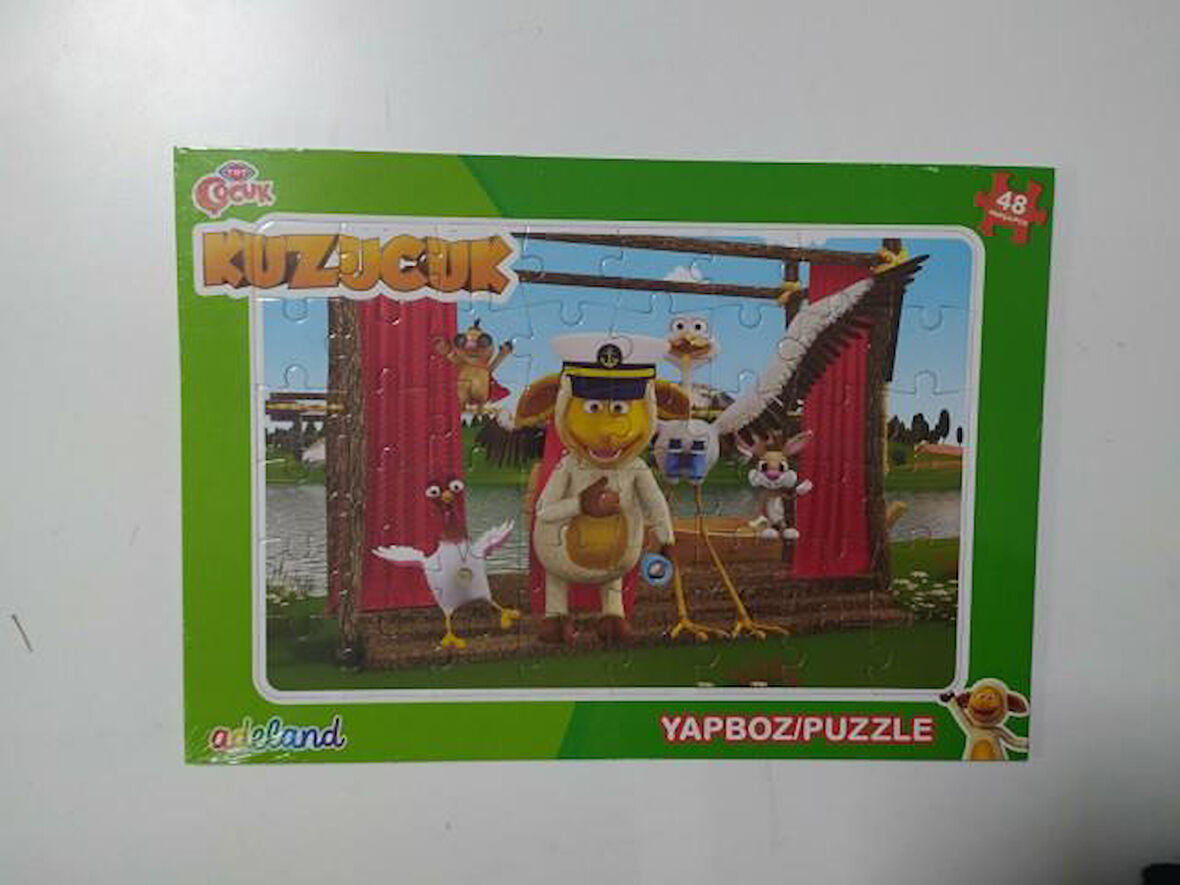 Adeland Trt Çocuk Kuzucuk 48 Parça Yapboz (Puzzle)