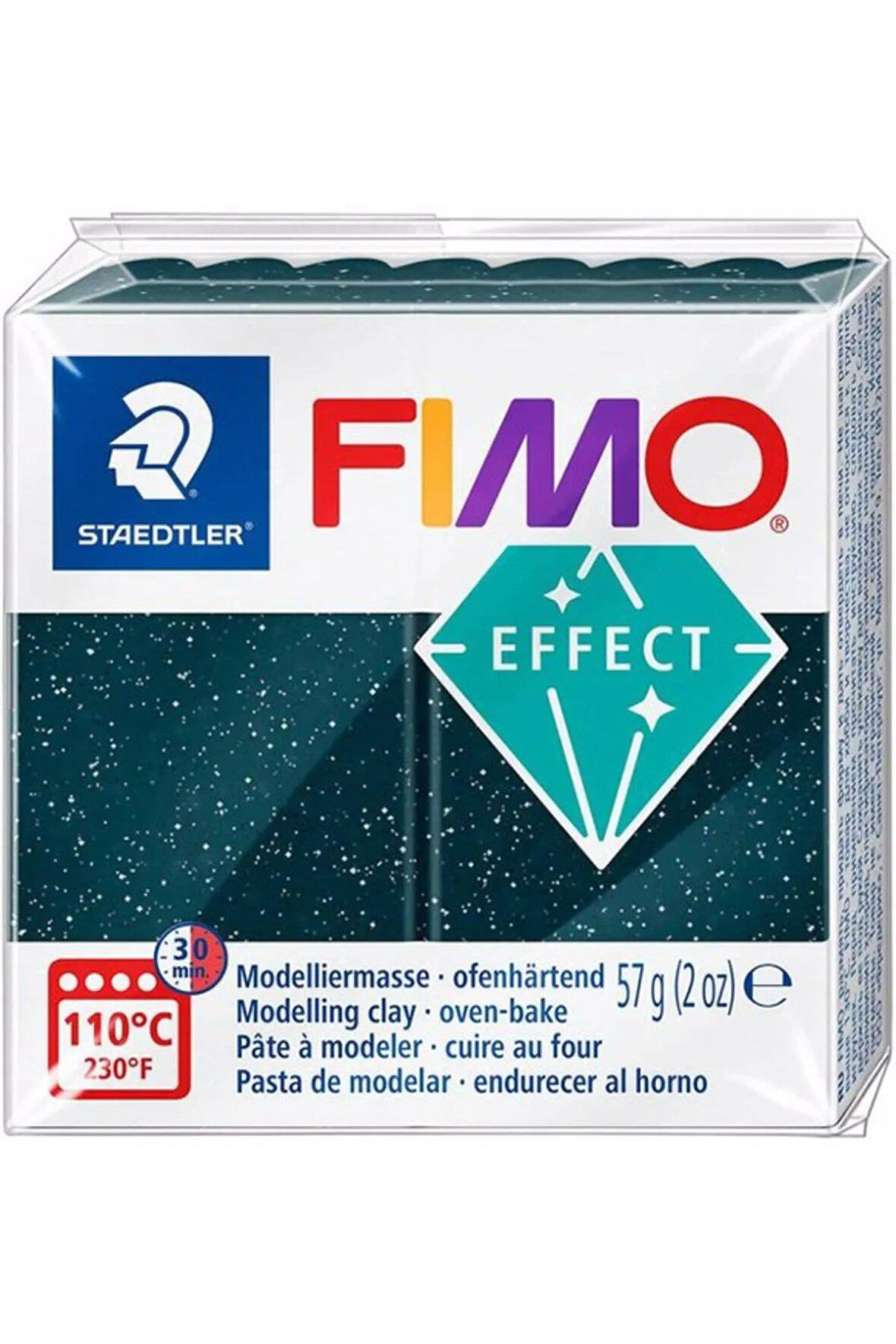 Staedtler Fimo Effect Polimer Kil 57 gr 907 Sedefli Siyah