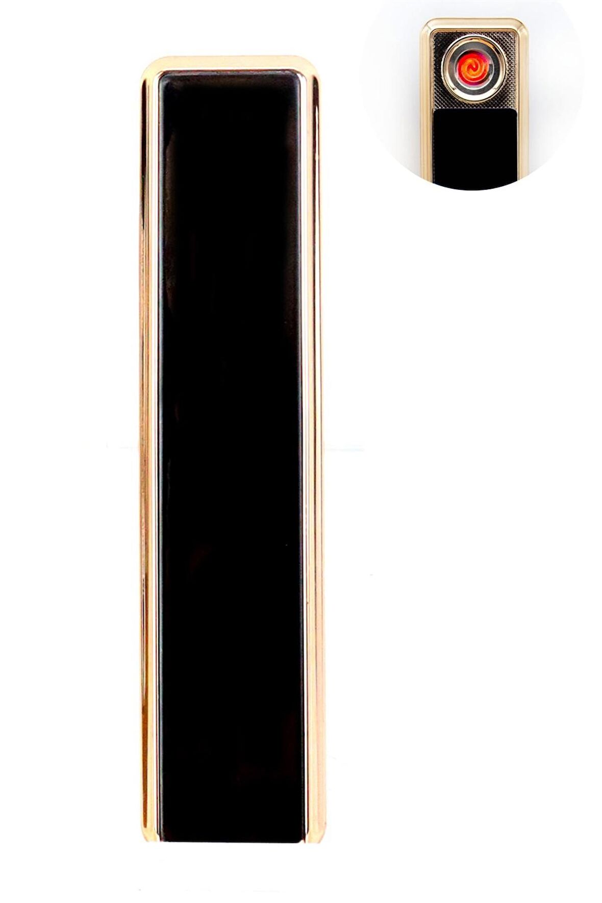 Siyah Şarjlı Usb Çakmak SMC401R002