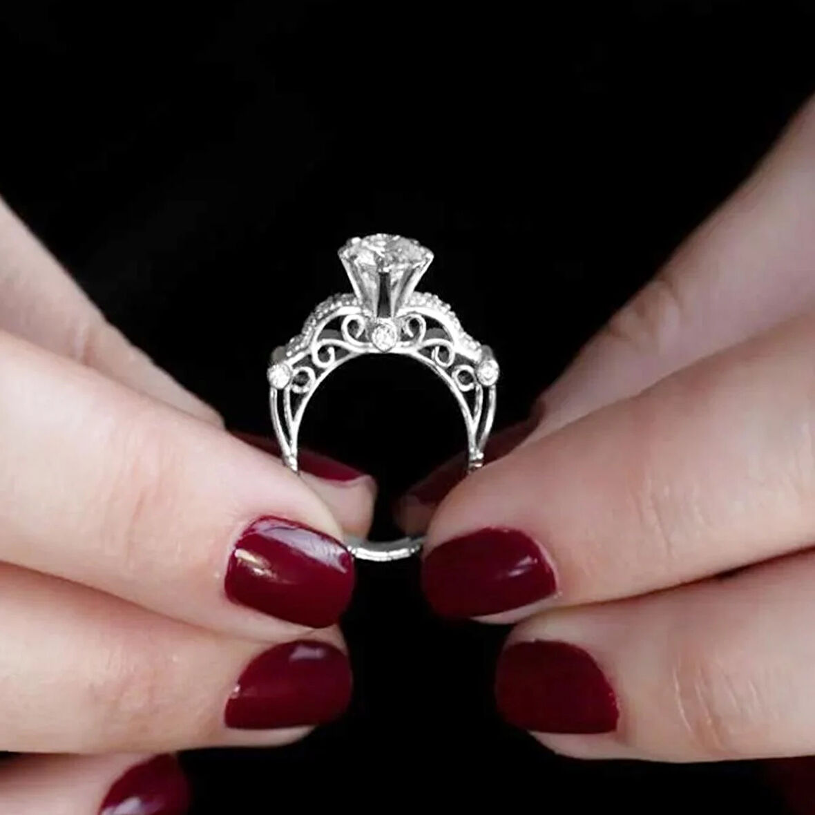 Özel Tasarım 925 Ayar Gümüş Tektaş