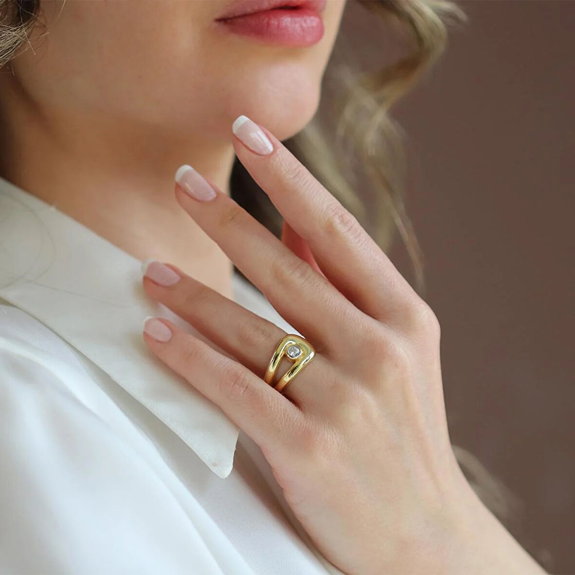 Msska Modeli Bombeli Gümüş Yüzük