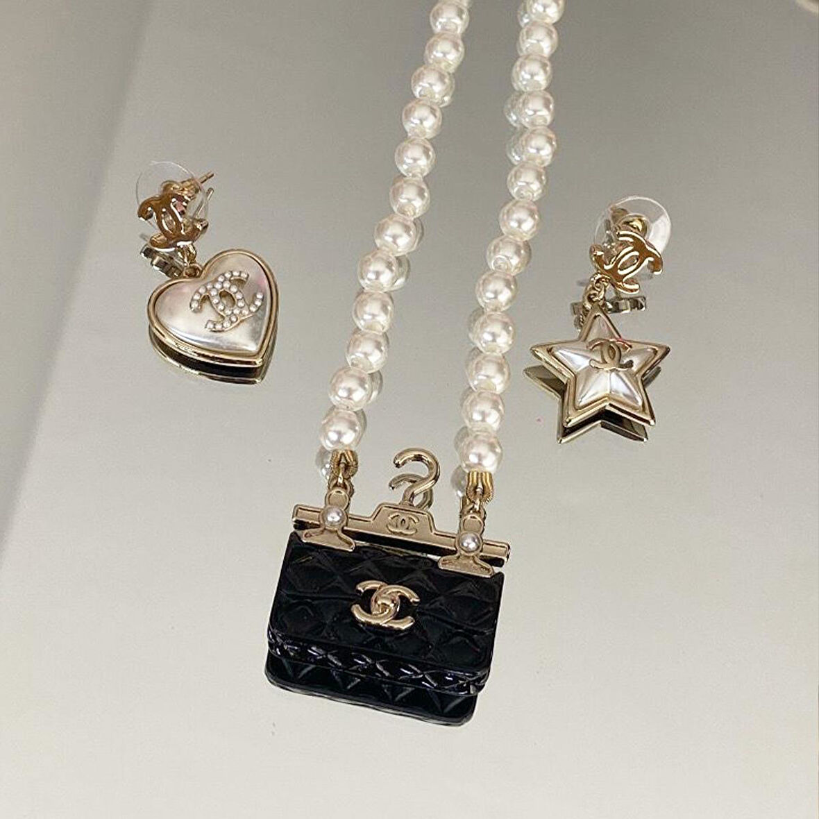 İncili Vintage Gold Çelik Set 