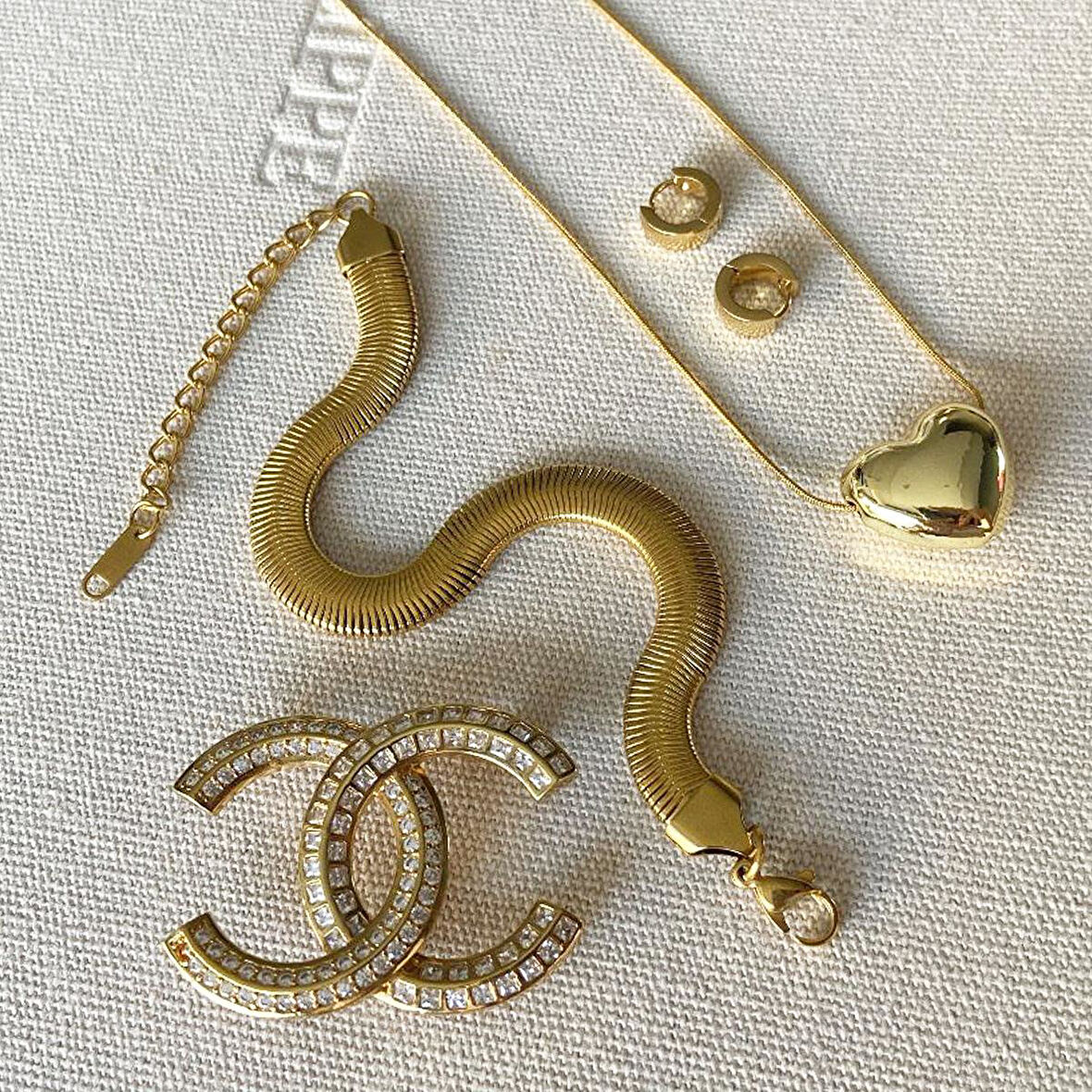 İtalyan Kalp Çelik Kombin Set