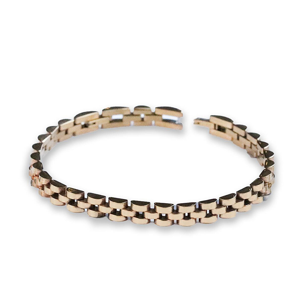 Bike Zincir Rose Gold Çelik Bileklik