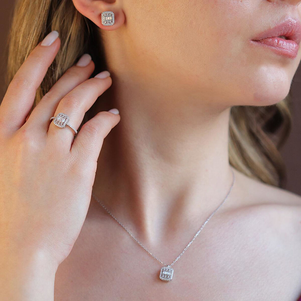 Baget Kesim Gümüş Set