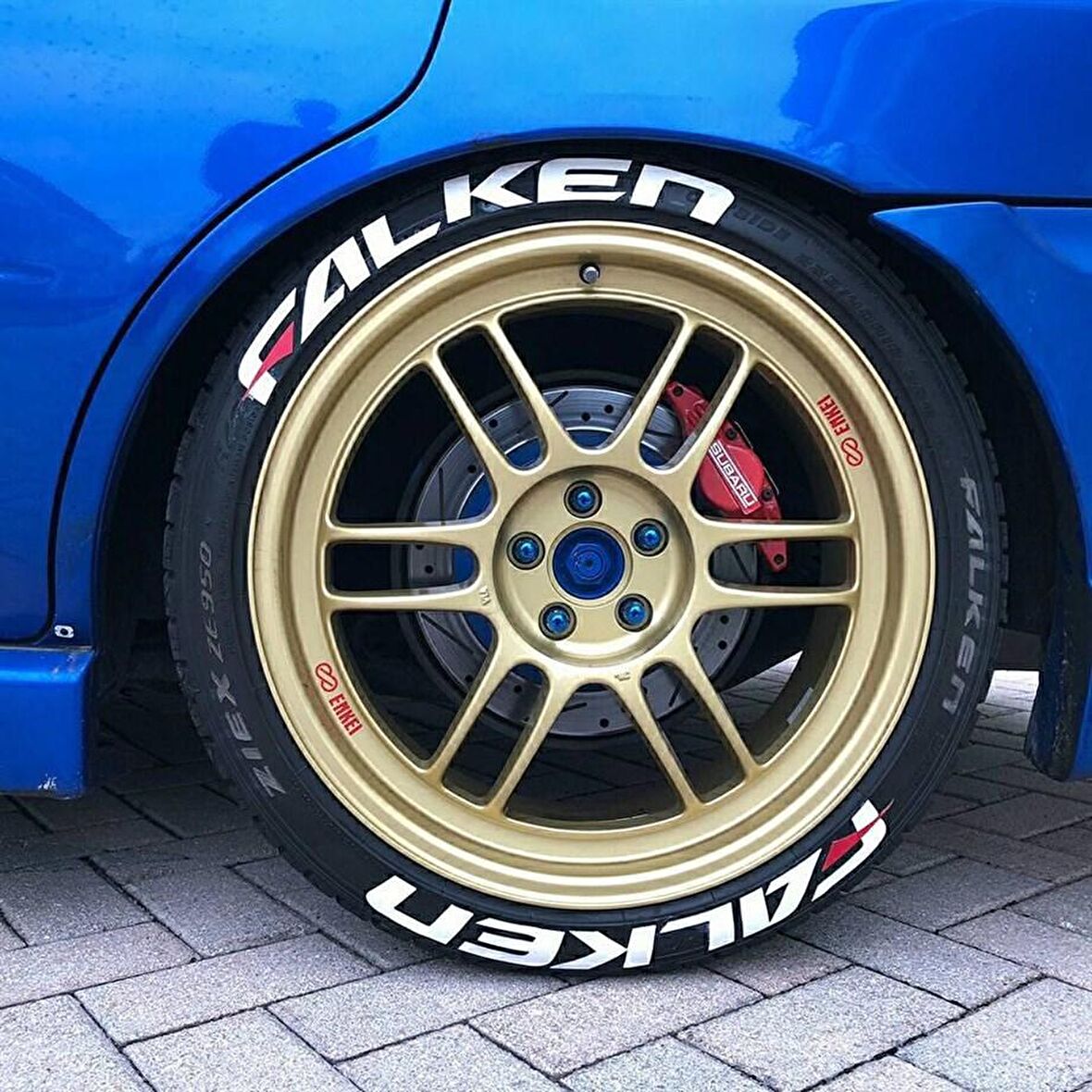 Falken Beyaz Kalıcı Lastik Yazısı Falken Sticker 8 Kit Büyük Boy