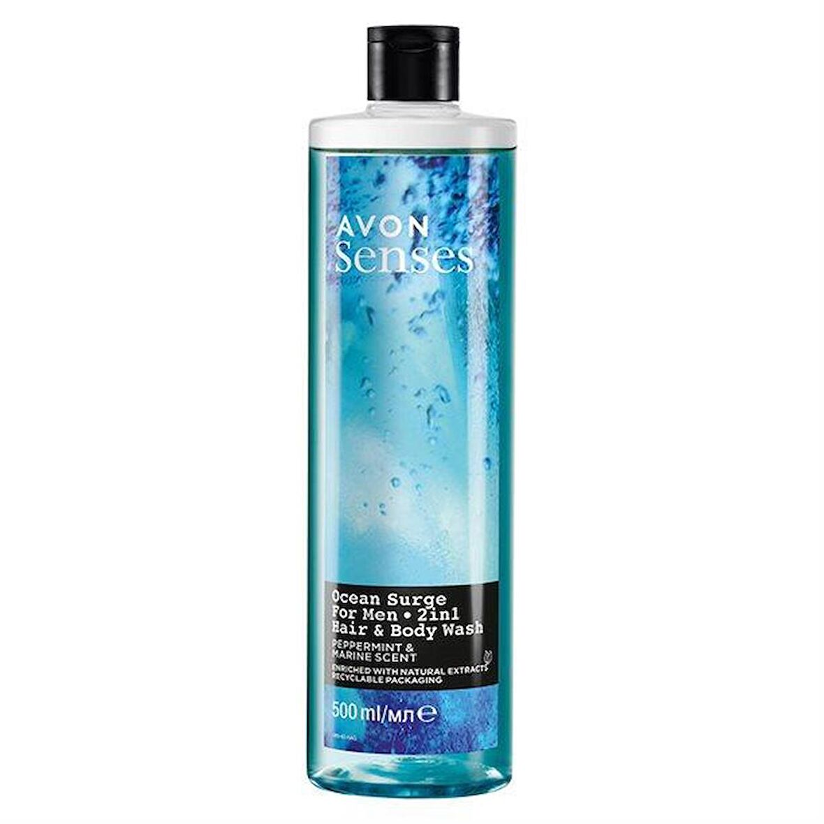 Avon Senses Ocean Surge Erkekler İçin 2 si 1 Arada Saç ve Vücut Şampuanı 500 ml
