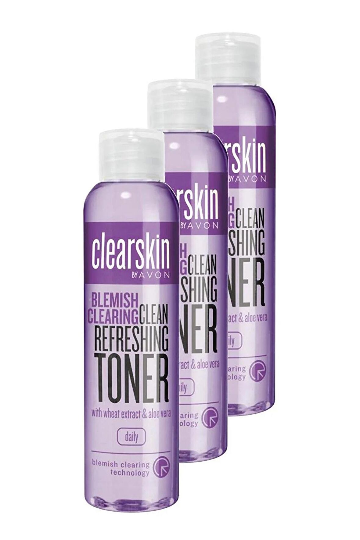 Avon Akneye Meyilli Ciltler İçin Tazeleyici Tonik 100ml 3'lü Set