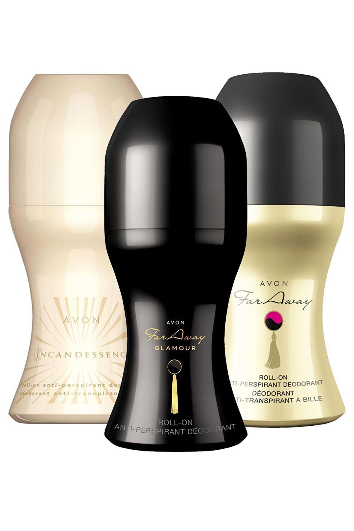 Avon Far Away Incandessence ve Far Away Glamour Üçlü Kadın Rollon Seti