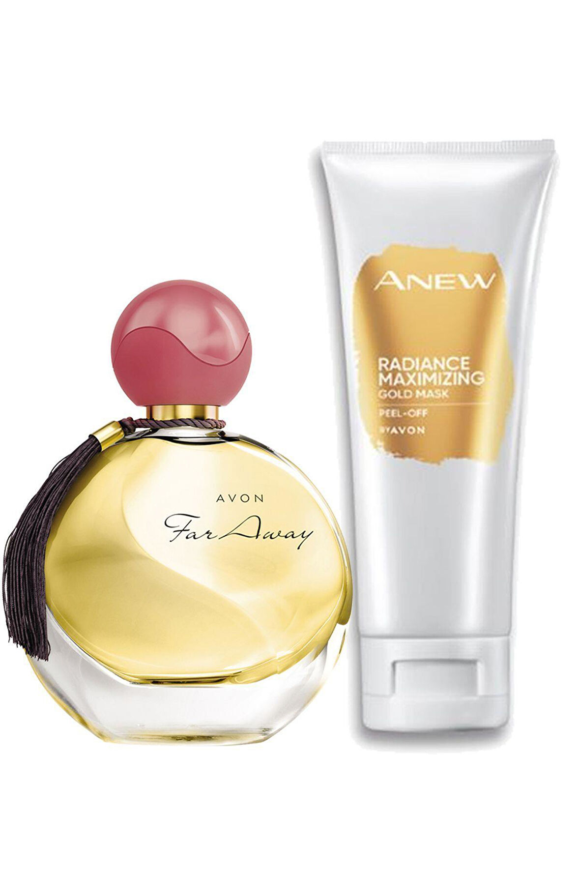 Avon Far Away Kadın Parfüm Ve Anew Radiance Maximising Gold Yüz Maske Seti