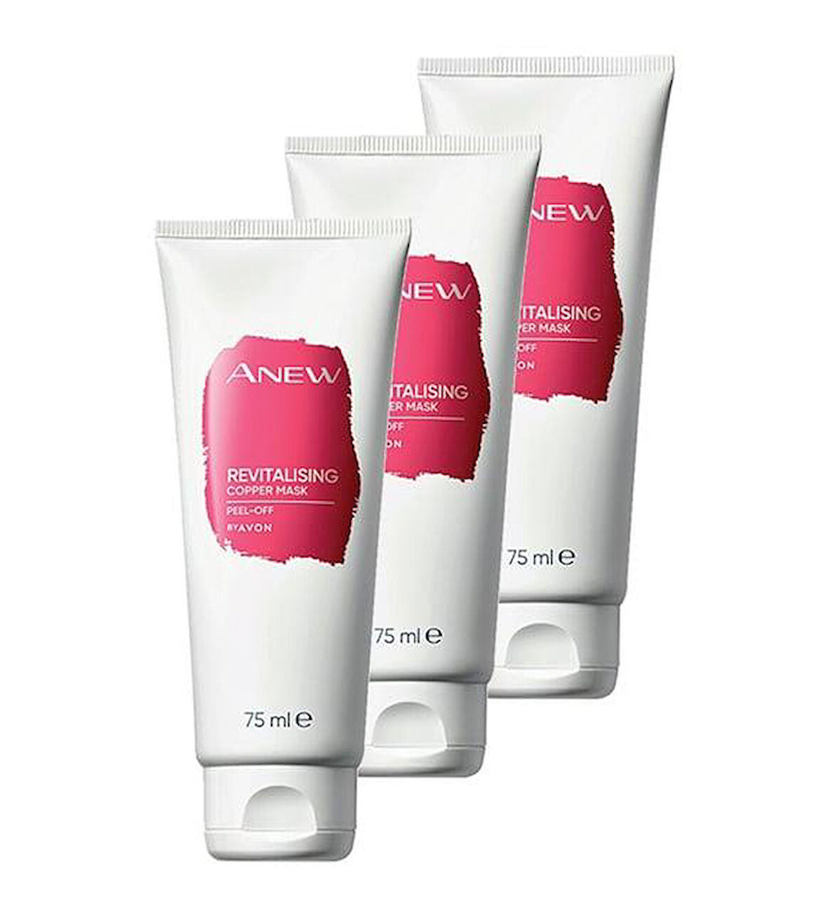 Avon Anew Revitalising Canlandırıcı Soyulabilir Bakır Maske 75 ml. Üçlü Set