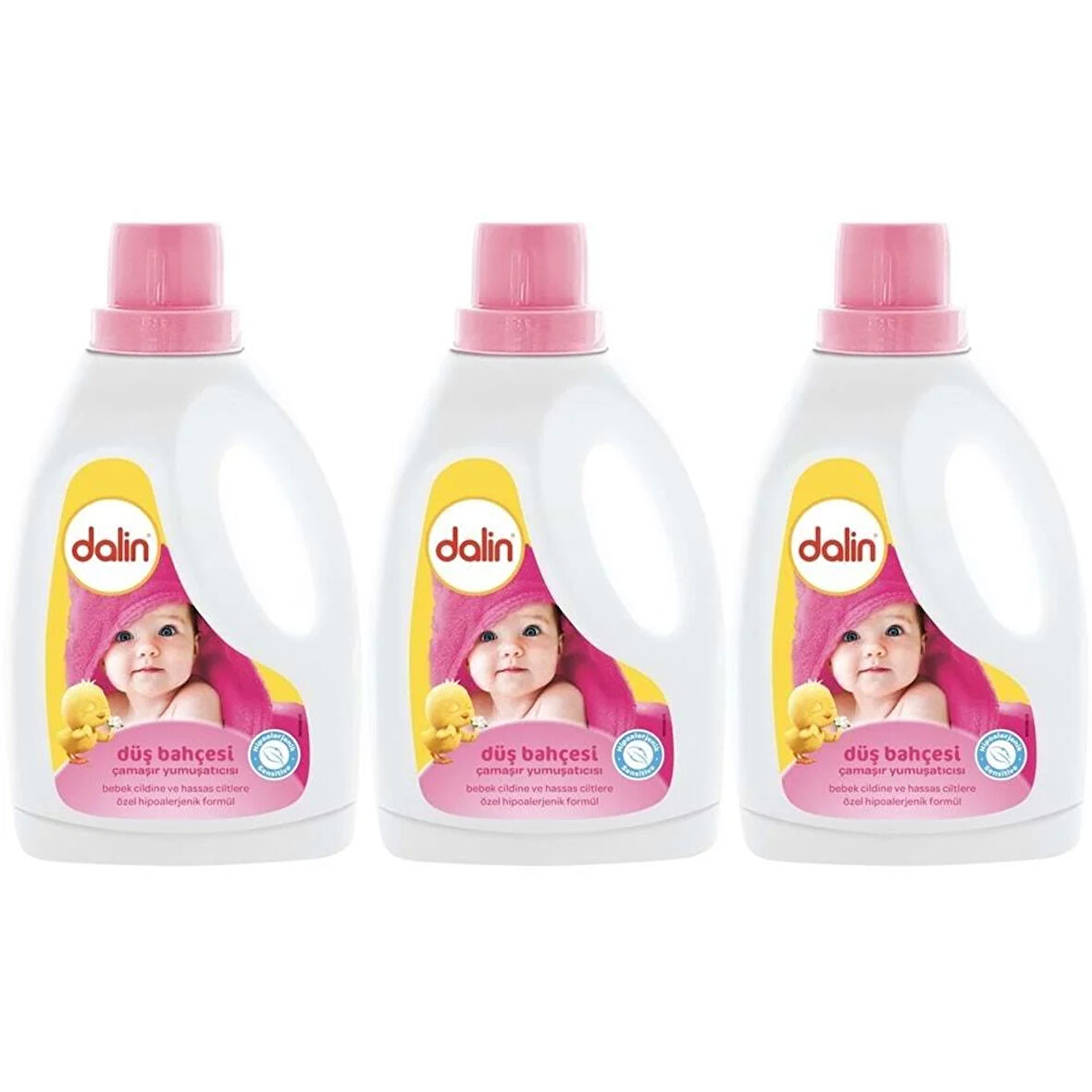 Dalin Sıvı Çamaşır Yumuşatıcısı Düş Bahçesi 1500ml. Üçlü Set