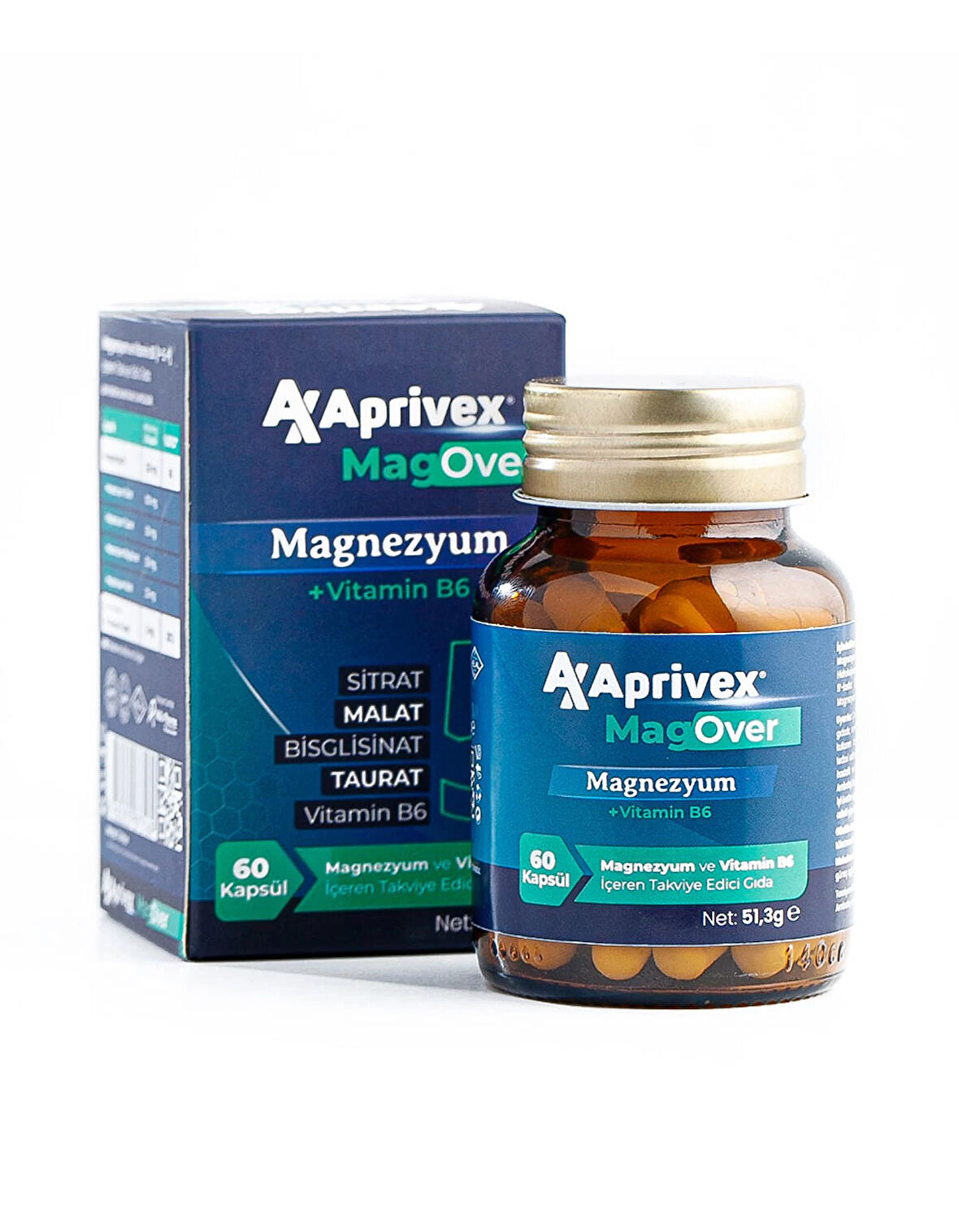 Aprivex Magover Magnezyum 5 Li Etki 60 Tablet