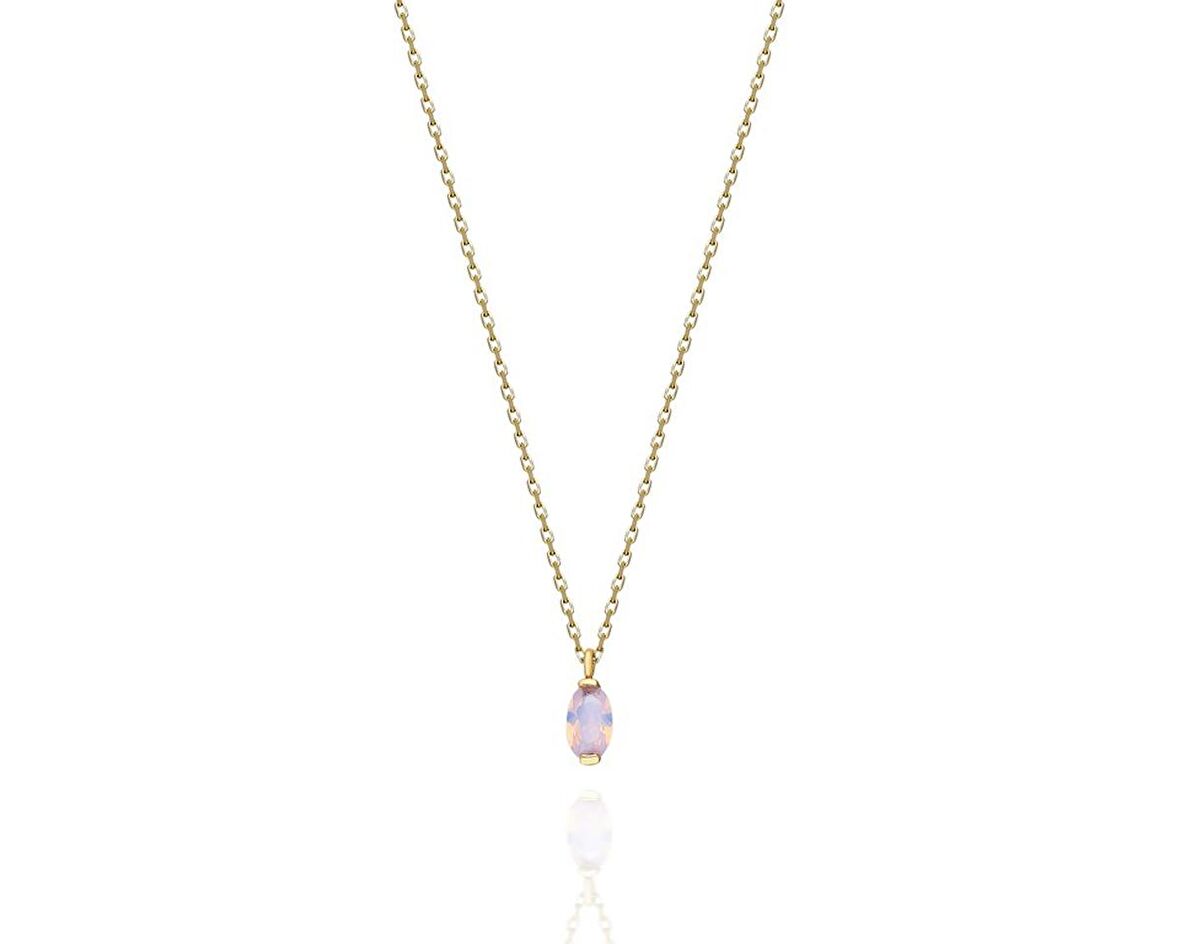 925 Ayar Gümüş Kolye -0.50 Ct Pınky (pembe )Quartz Pırlanta Montürü Has Taşlı Gümüş Kolye-Hediye 925 Ayar Gümüş Kolye