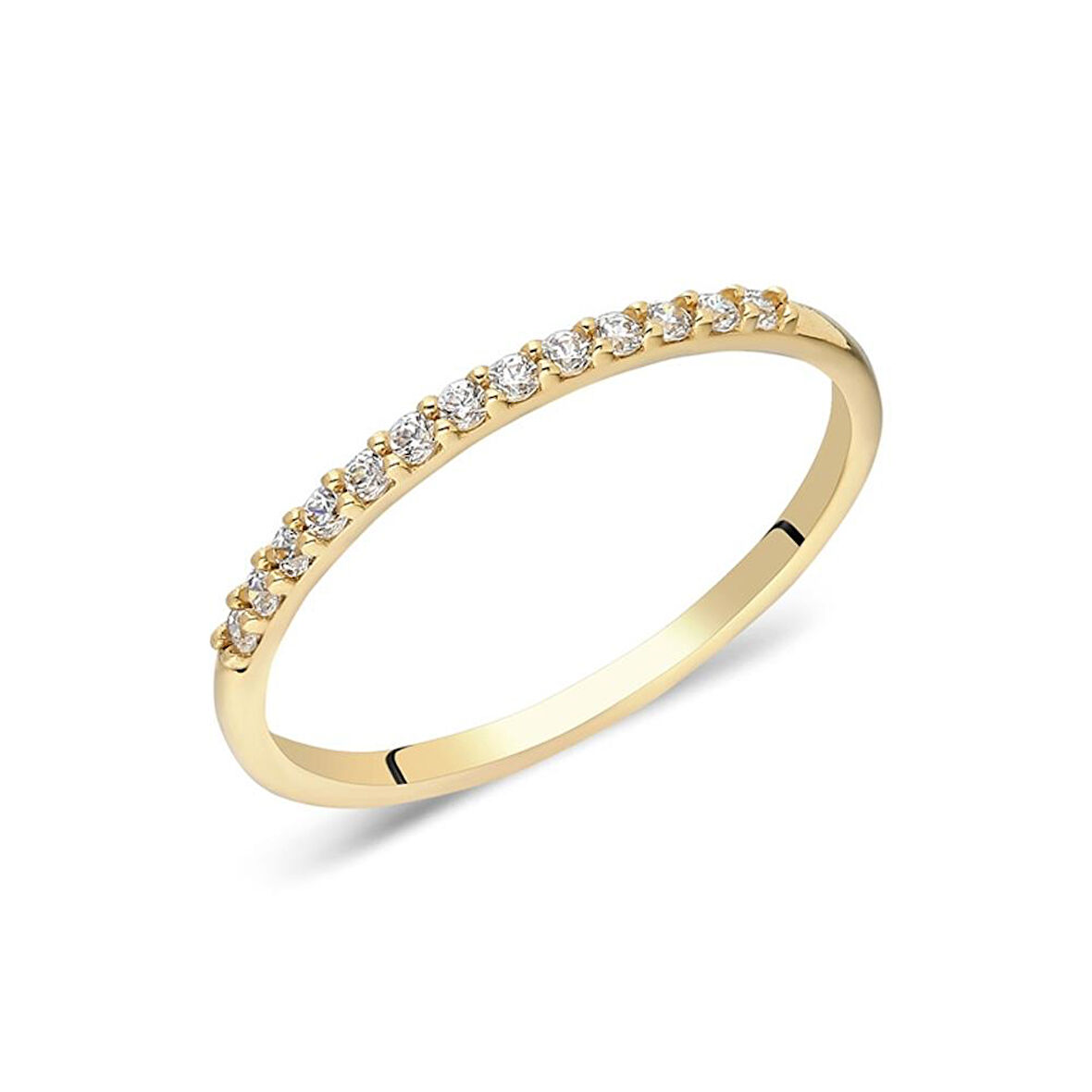 Yarımtur Pırlanta Montürü Alyans-0,25 Crt Tamtur Pırlanta Montürü Alyans-925 Ayar Tamtur Alyans