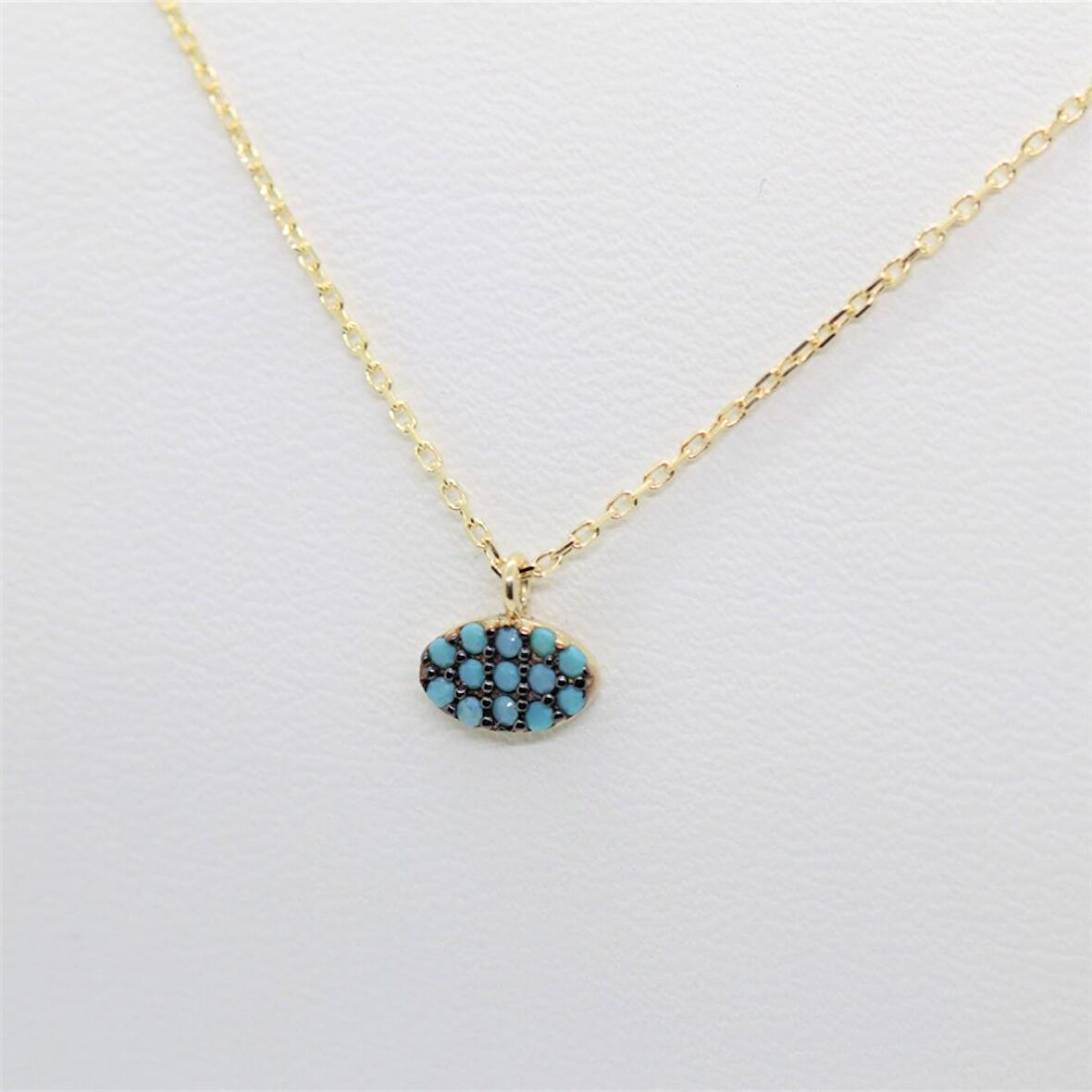 Oval Furize Taşlı Minimal Tasarım Sade 925 Ayar Gümüş Kolye-Hediye Gümüş Kolye