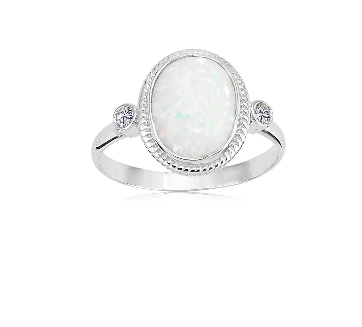 Vintage Opal Taşlı 14 Ayar Altın Yüzük-Otantik Opal Taşlı Altın Yüzük-Hediye 14 Ayar Altın Yüzük