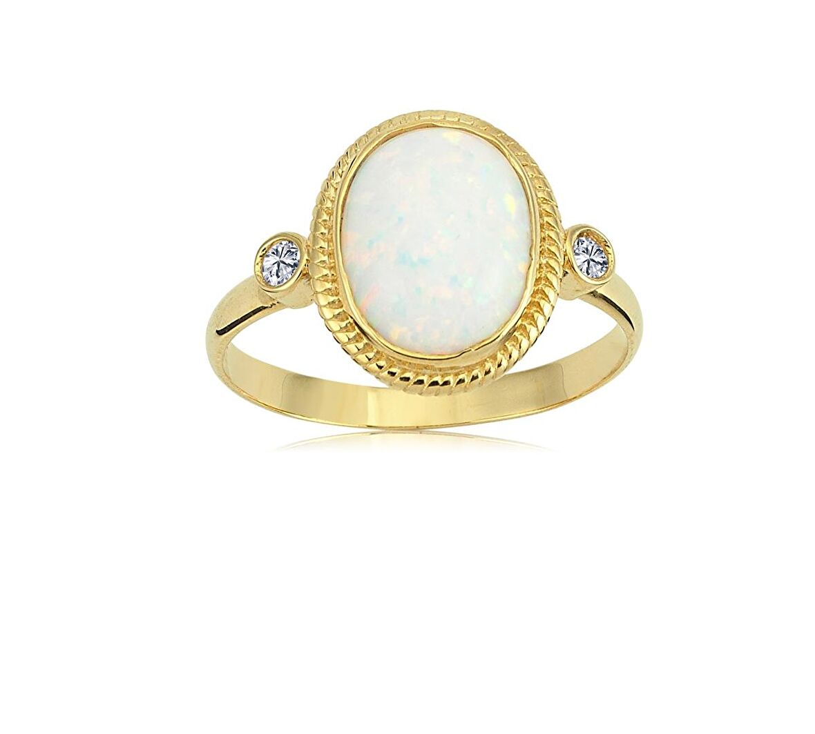 Vintage Opal Taşlı 925 Ayar Gümüş Yüzük-Otantik Opal Taşlı Gümüş Yüzük-Hediye 925 Ayar Gümüş Yüzük