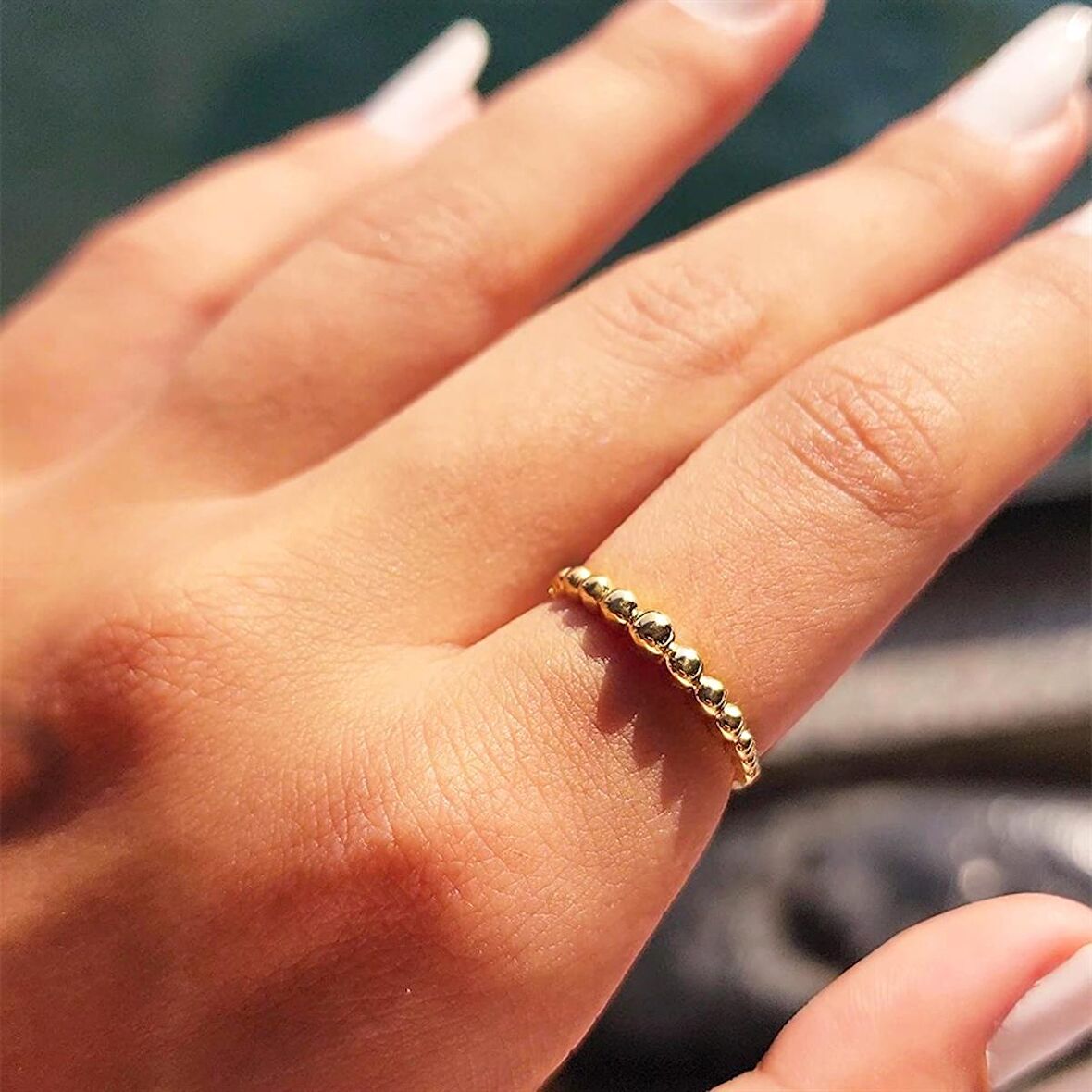 Kadın Süzme Top Top Aşk 925 Ayar Hediye Gümüş Yüzük-Süzme Top Top Taşsız Eklem Gümüş Yüzüğü