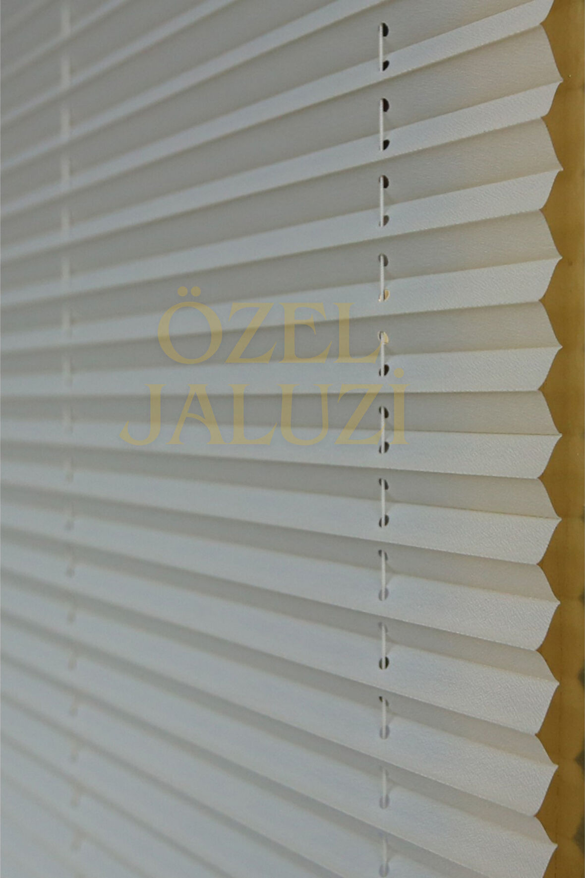 Beyaz Cam Balkon Ve Ofis Plisse Perde( Plain001)